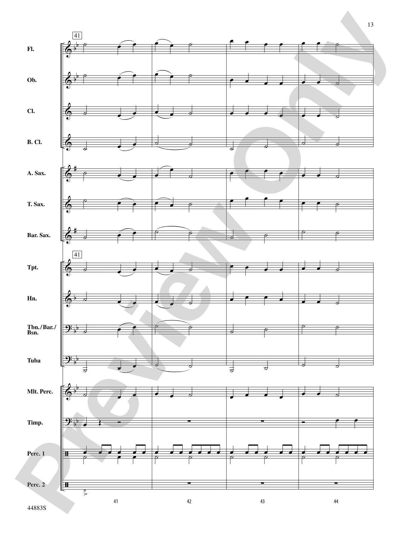Heritage and Reflection: Concert Band Conductor Score & Parts