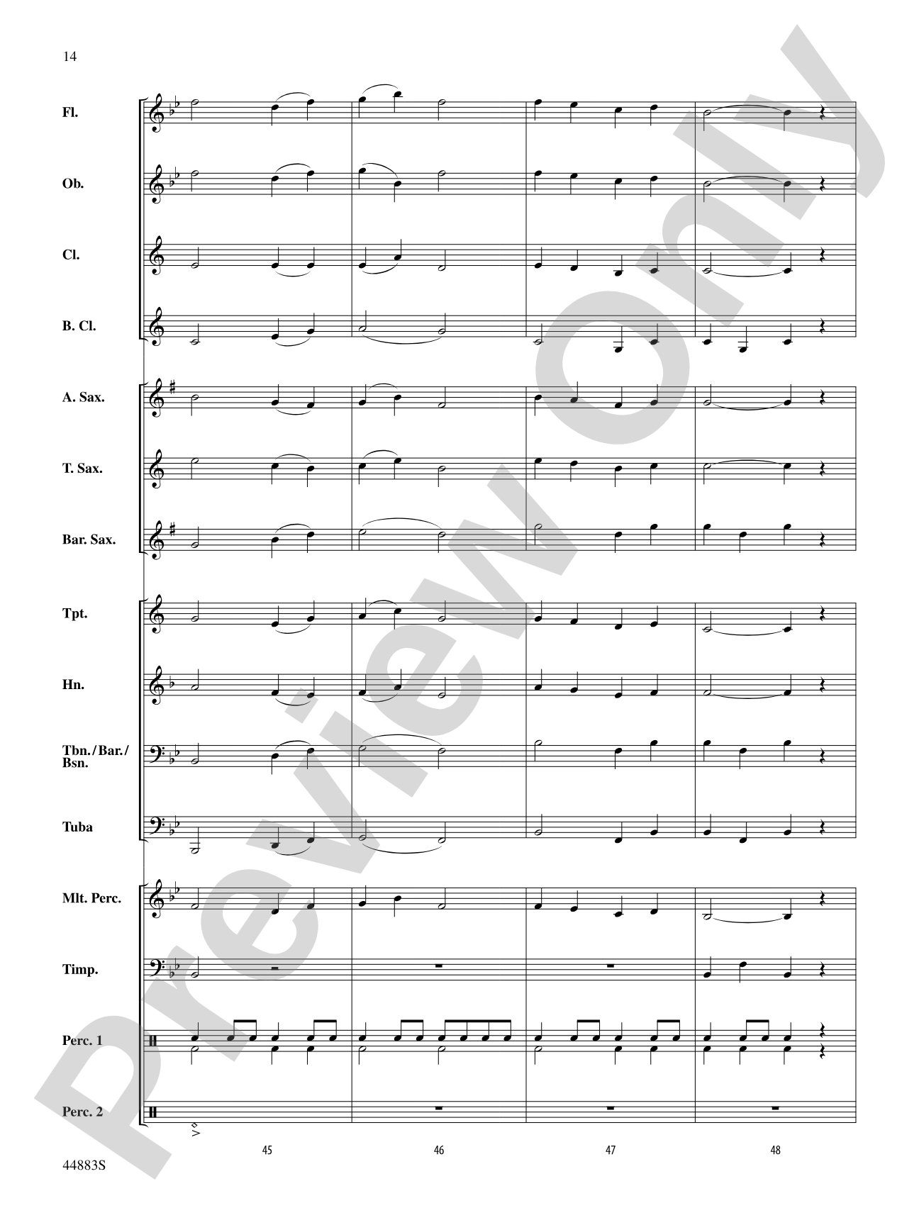 Heritage and Reflection: Concert Band Conductor Score & Parts