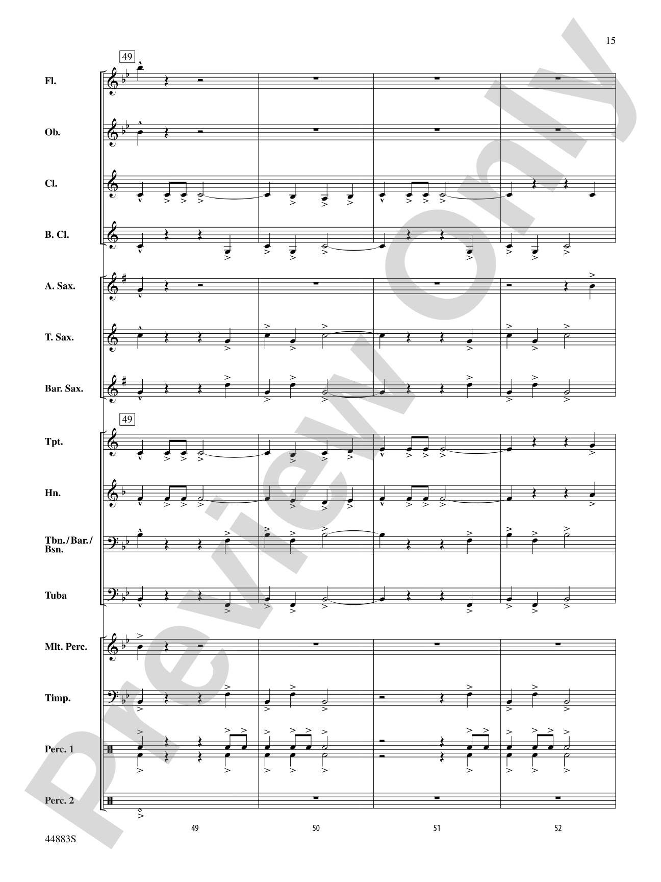 Heritage and Reflection: Concert Band Conductor Score & Parts