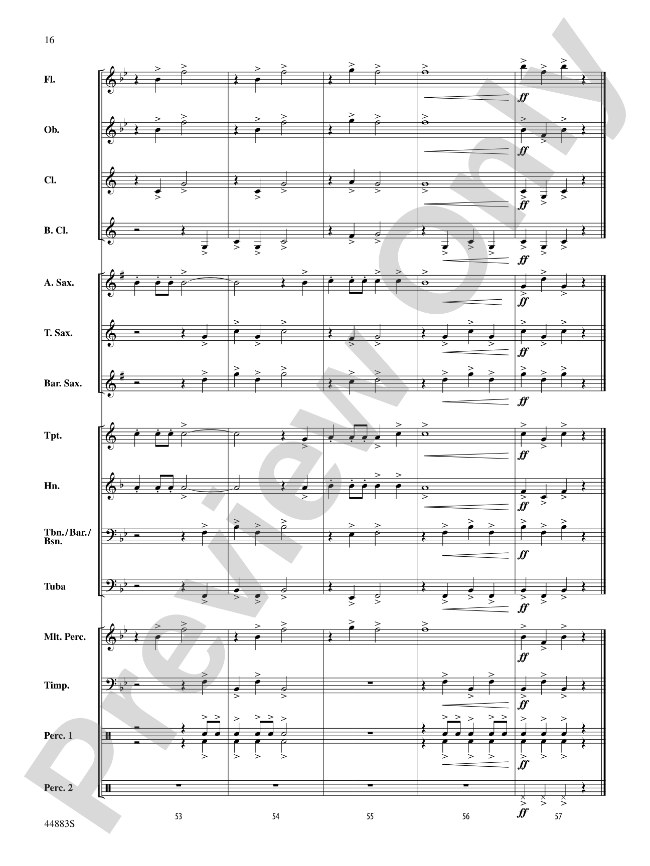 Heritage and Reflection: Concert Band Conductor Score & Parts