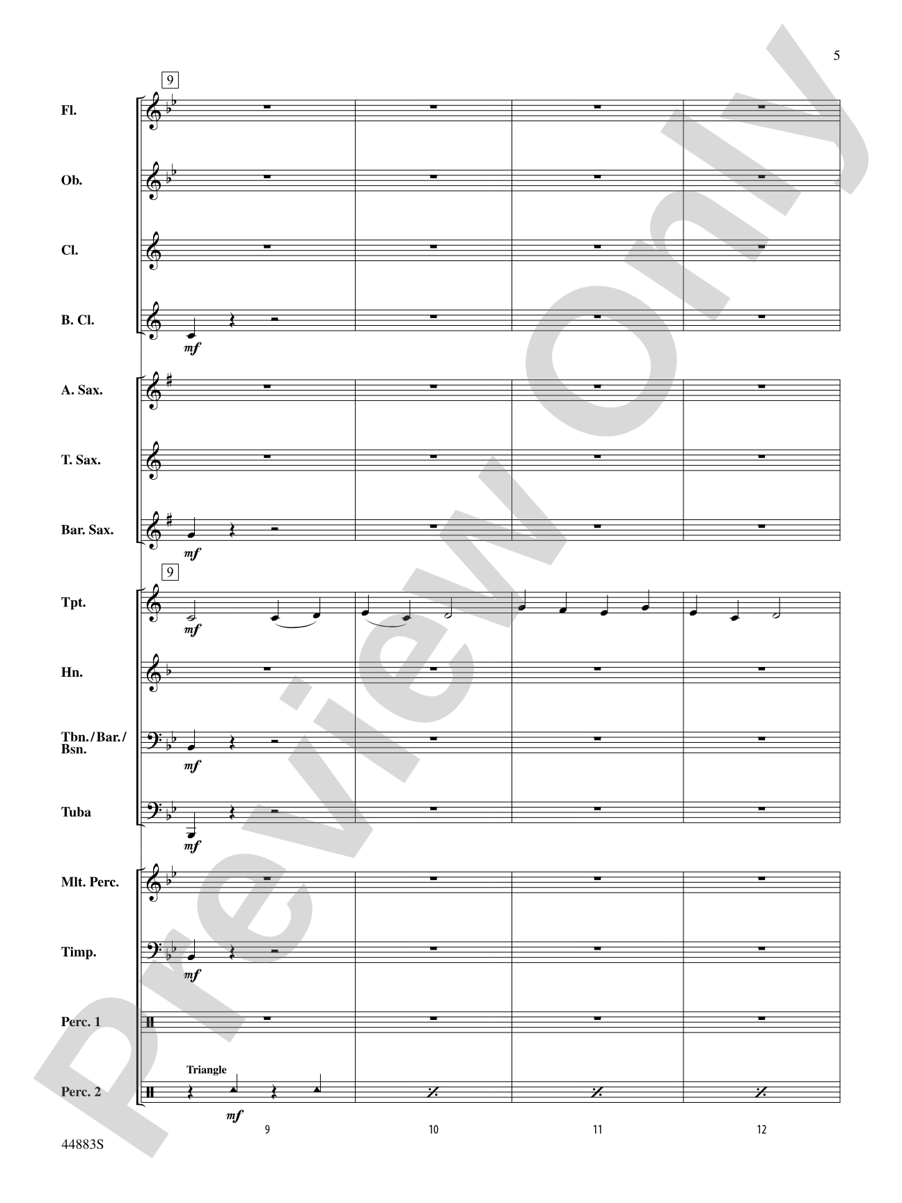 Heritage and Reflection: Concert Band Conductor Score & Parts