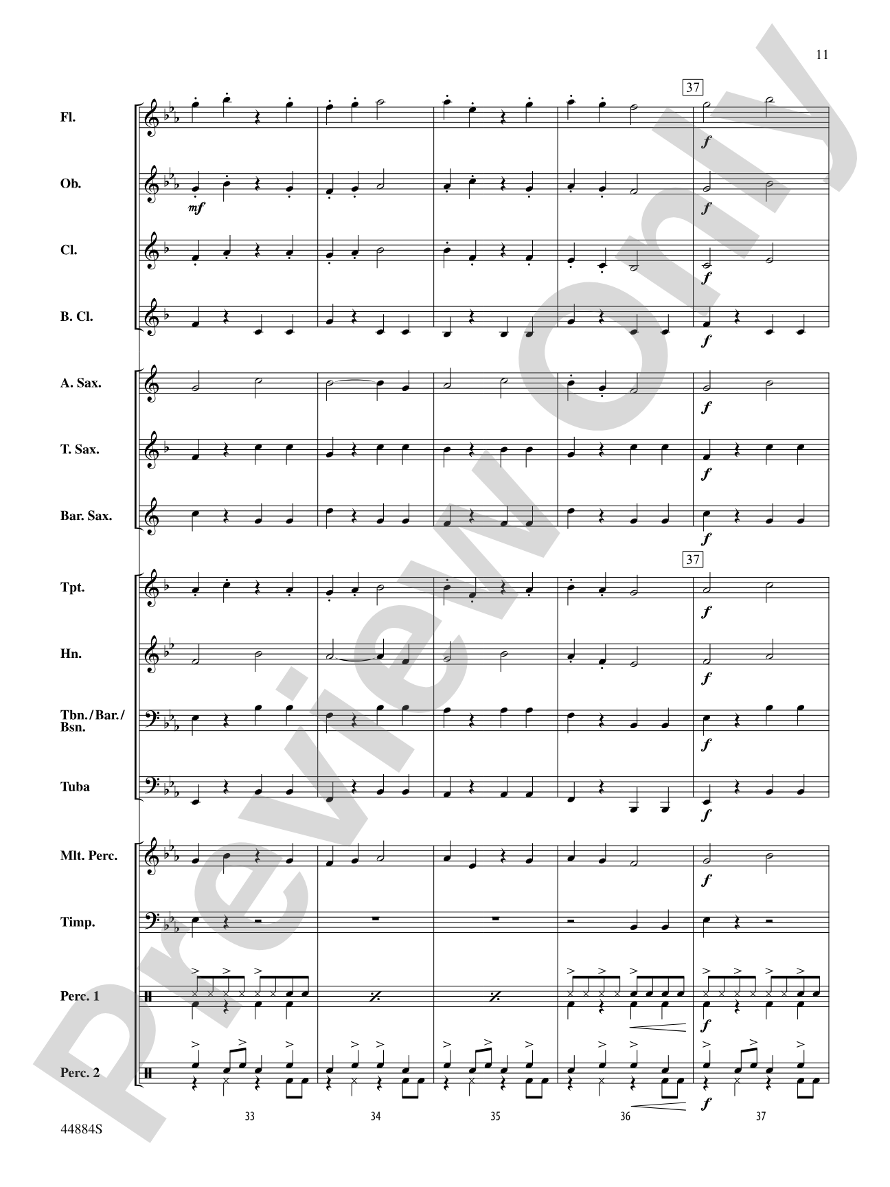 Caribbean Breeze: Concert Band Conductor Score & Parts