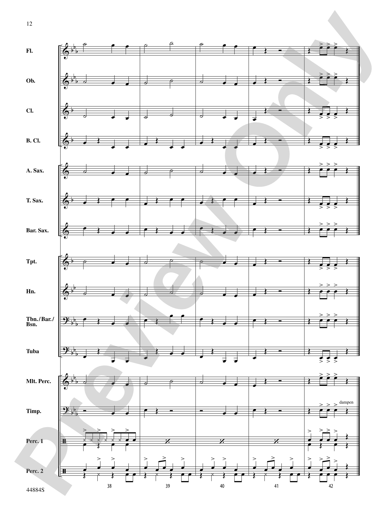 Caribbean Breeze: Concert Band Conductor Score & Parts
