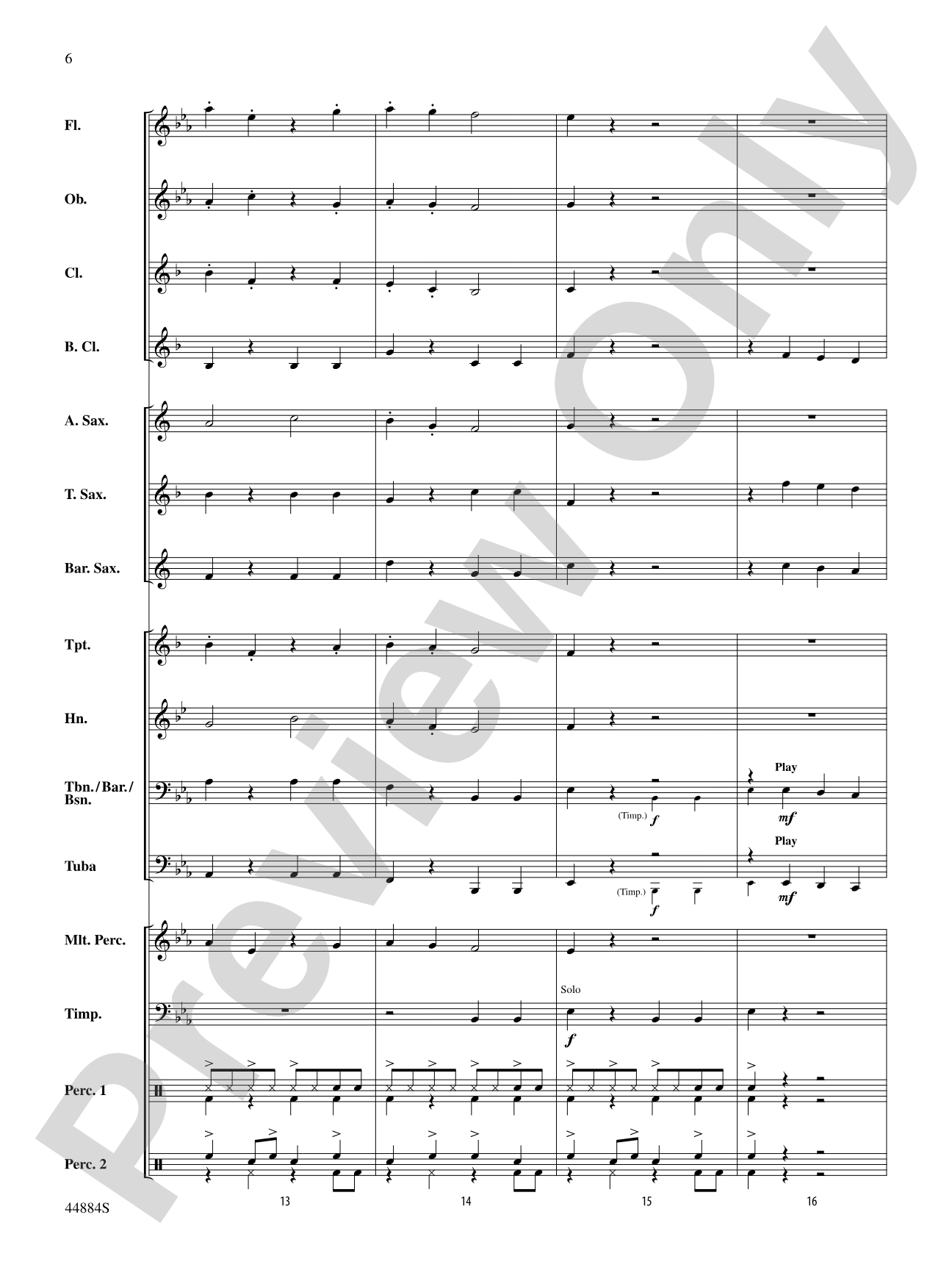 Caribbean Breeze: Concert Band Conductor Score & Parts