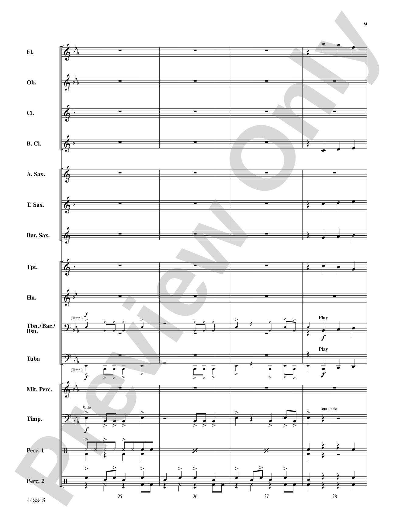 Caribbean Breeze: Concert Band Conductor Score & Parts
