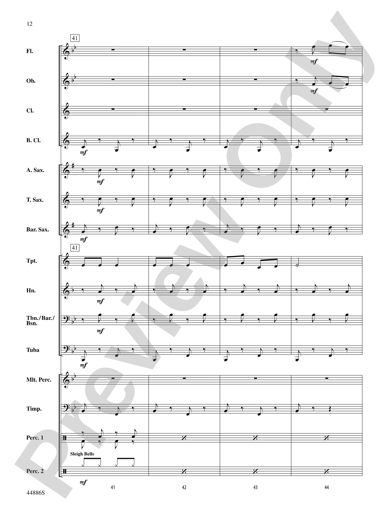 A Whole Lot of Christmas: Concert Band Conductor Score & Parts