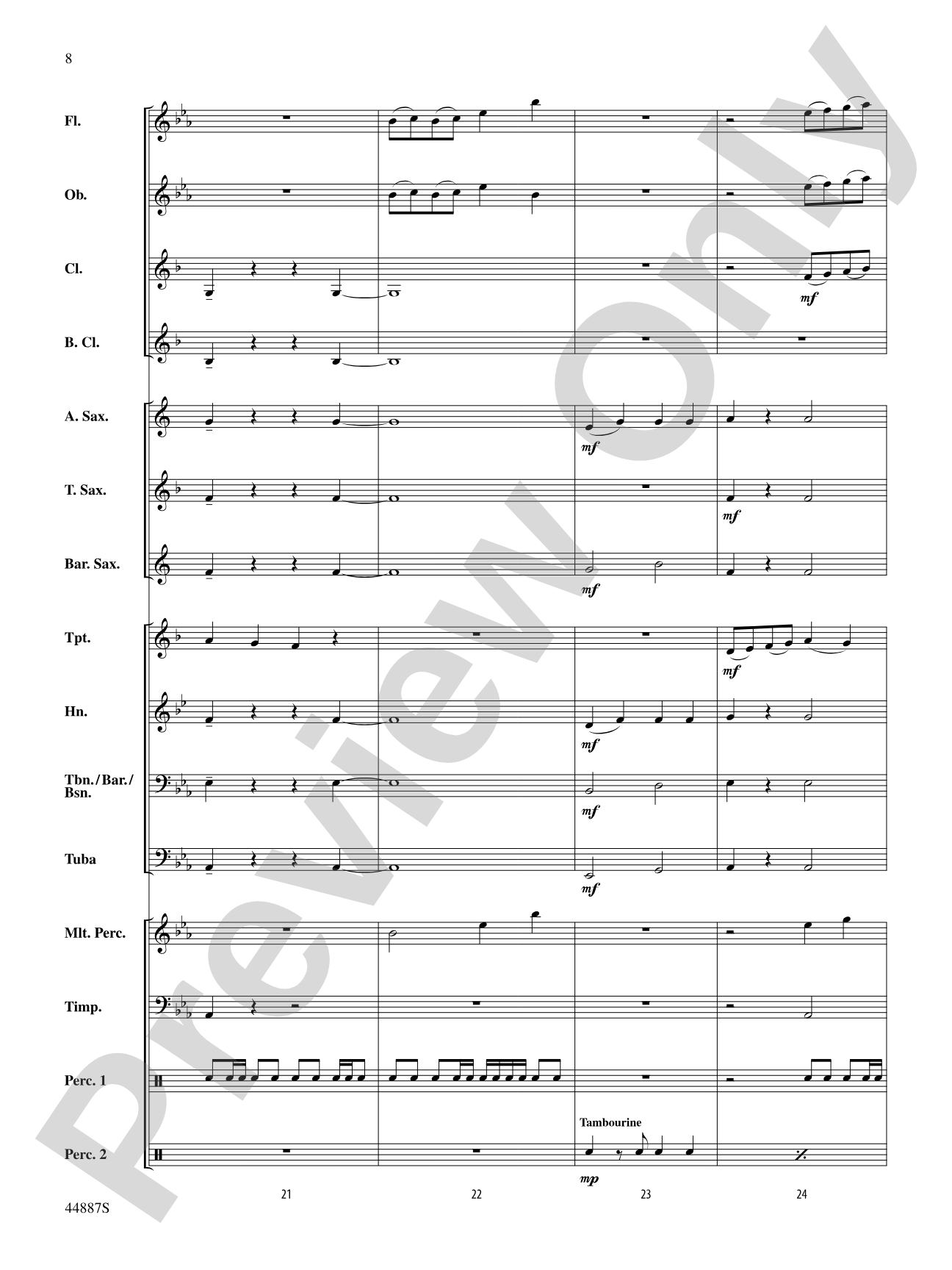 Glory!: Concert Band Conductor Score & Parts