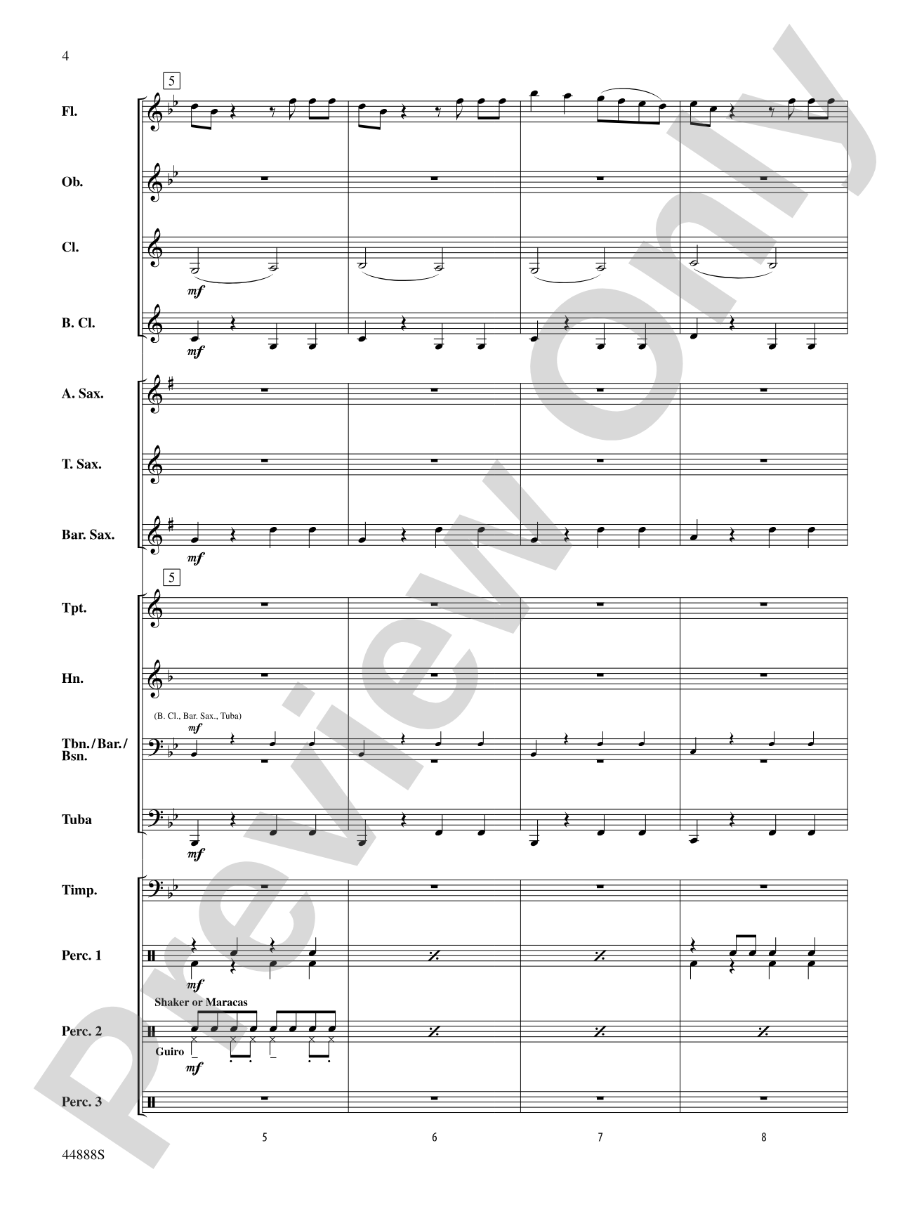 Mama Paquita: Concert Band Conductor Score & Parts
