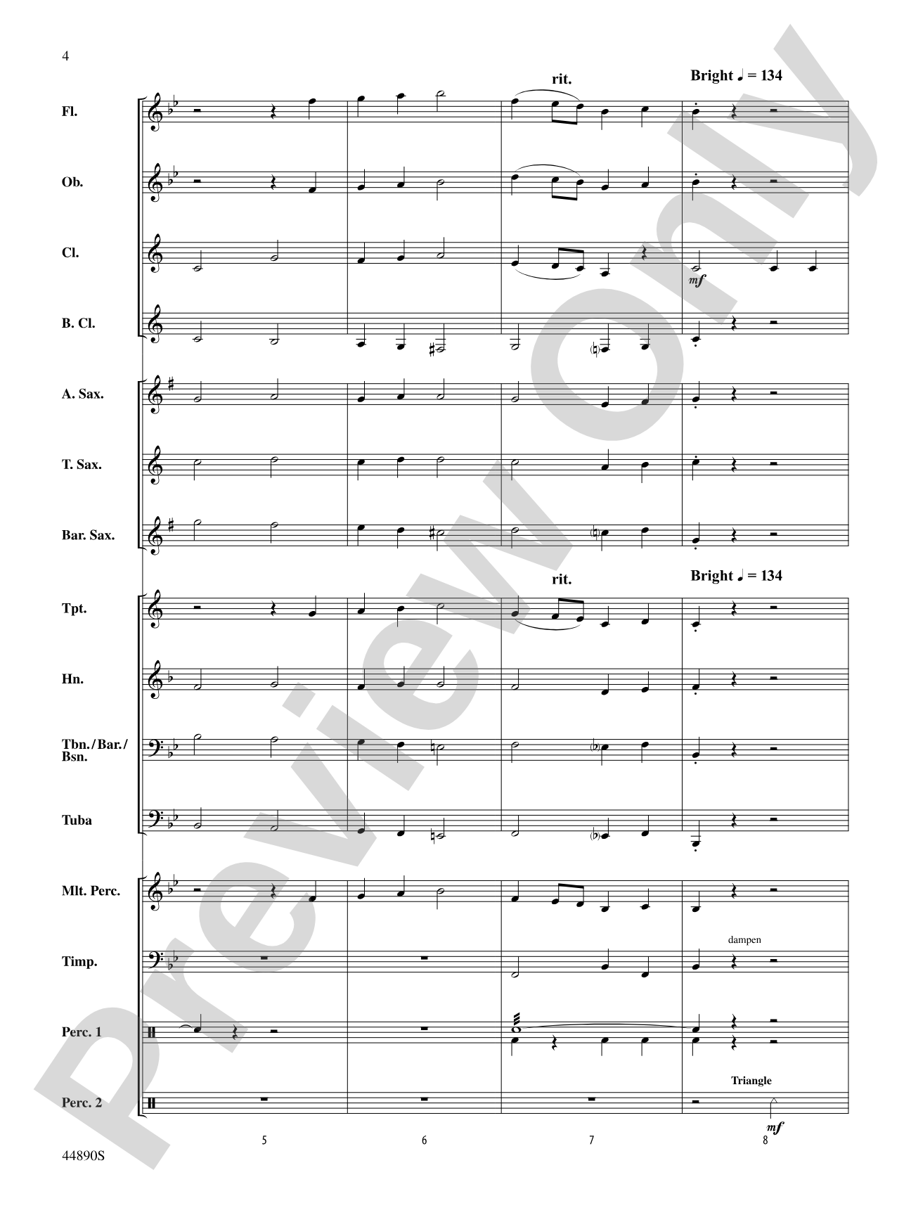 Project Mars: Concert Band Conductor Score & Parts