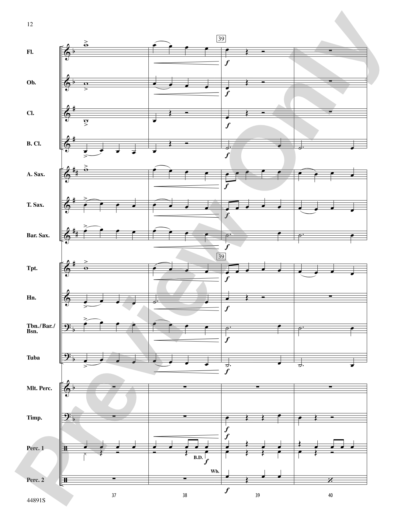 The Jaws of Fenris: Concert Band Conductor Score & Parts