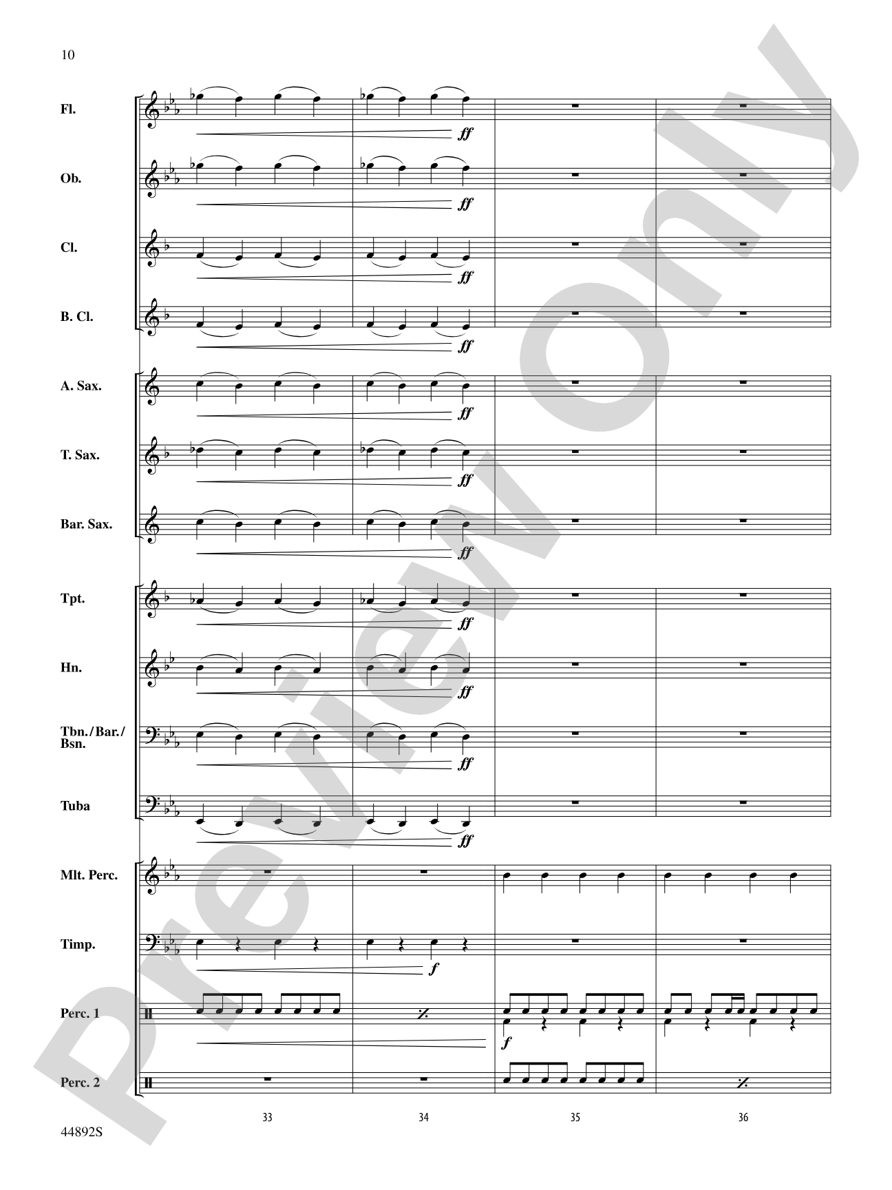Zephyr: Concert Band Conductor Score & Parts