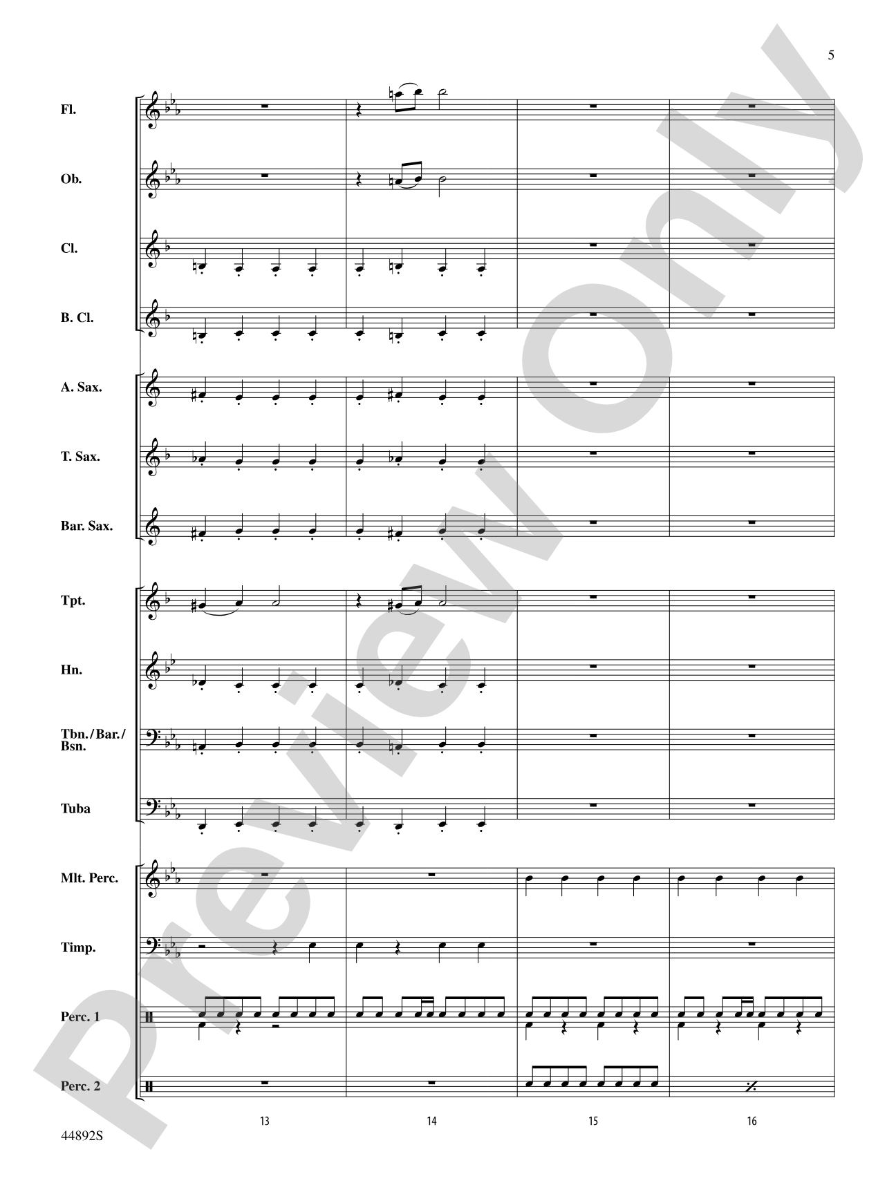 Zephyr: Concert Band Conductor Score & Parts