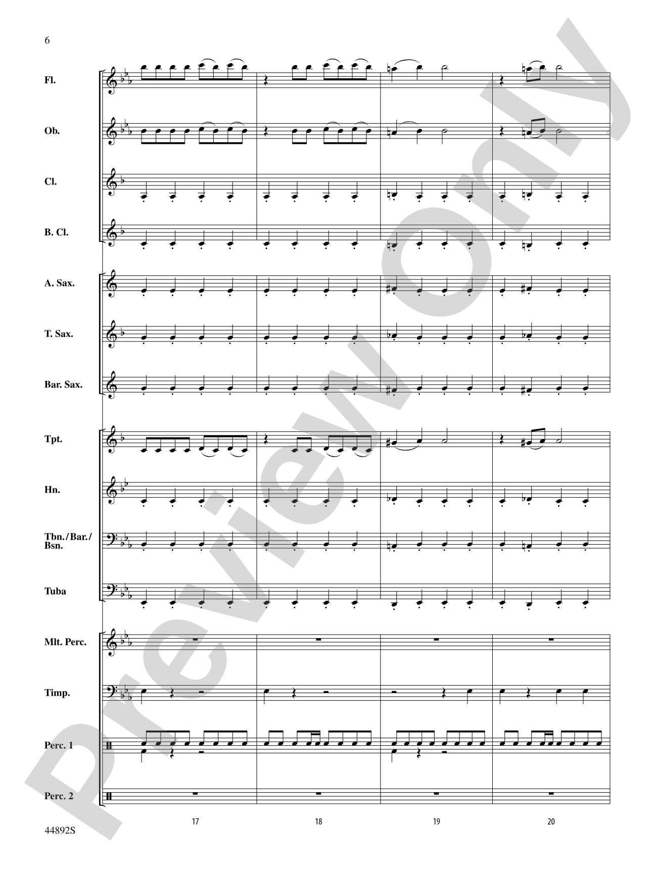 Zephyr: Concert Band Conductor Score & Parts