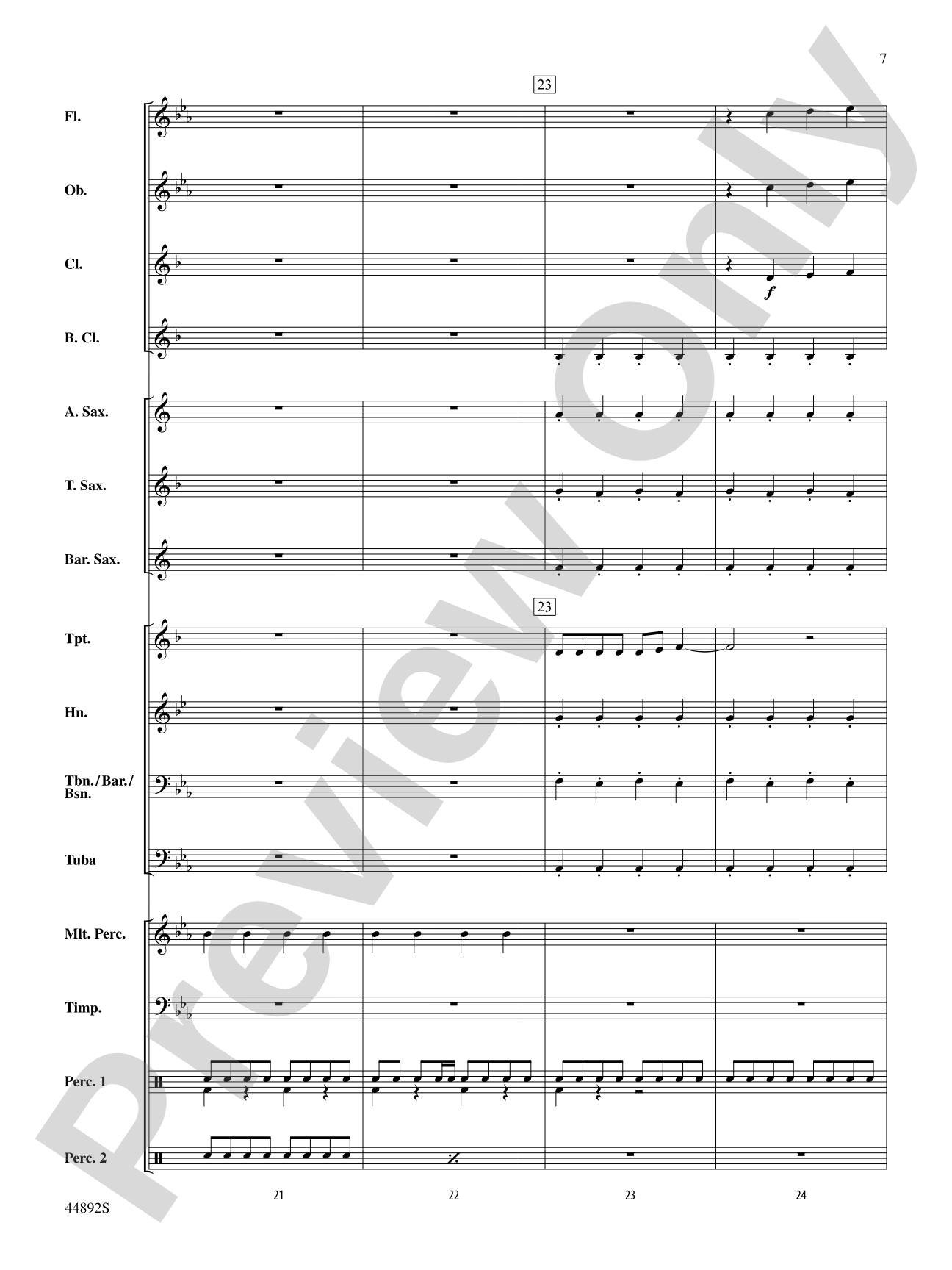 Zephyr: Concert Band Conductor Score & Parts