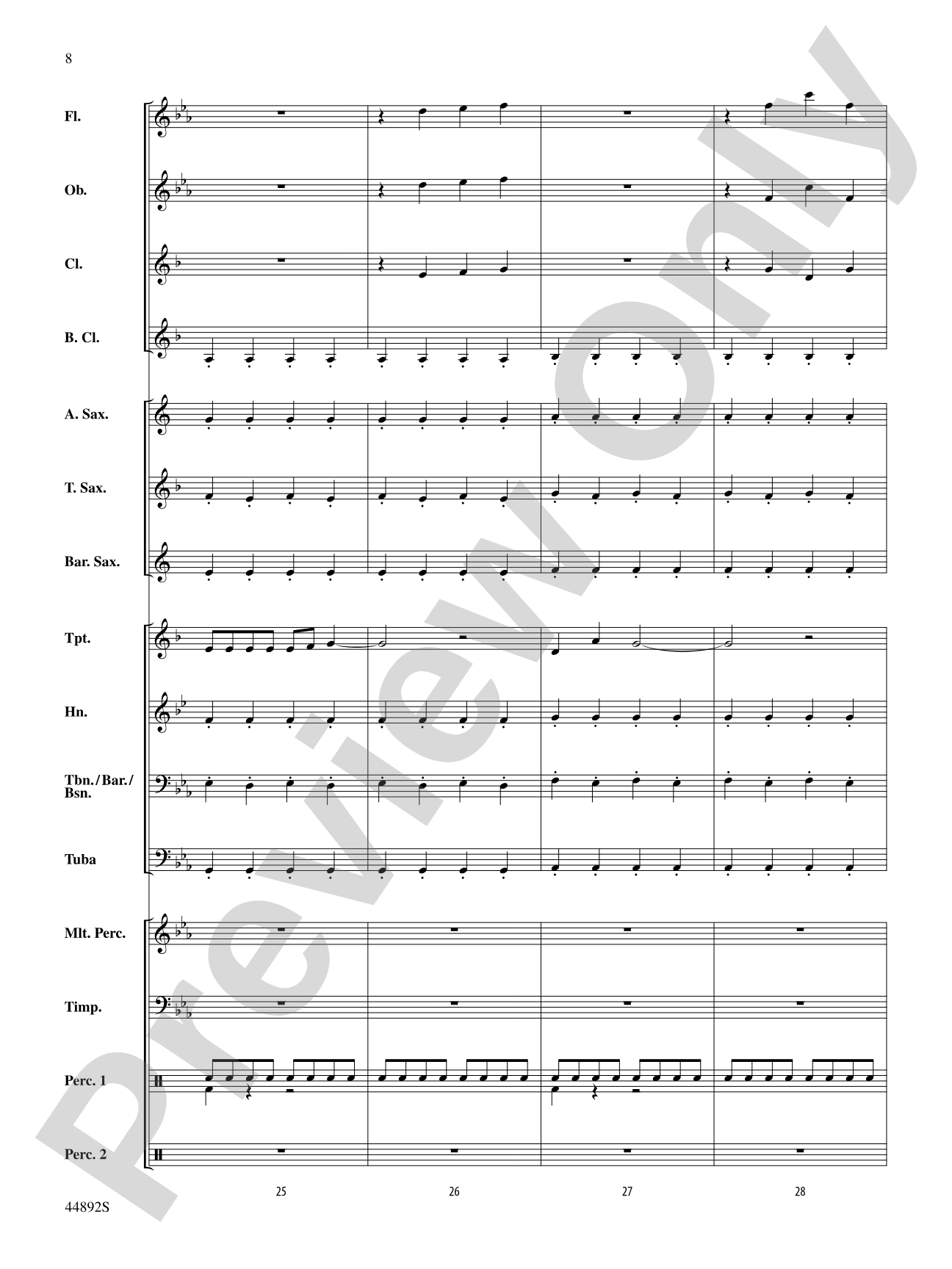 Zephyr: Concert Band Conductor Score & Parts