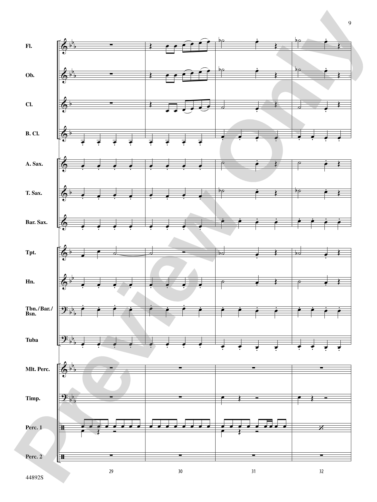 Zephyr: Concert Band Conductor Score & Parts