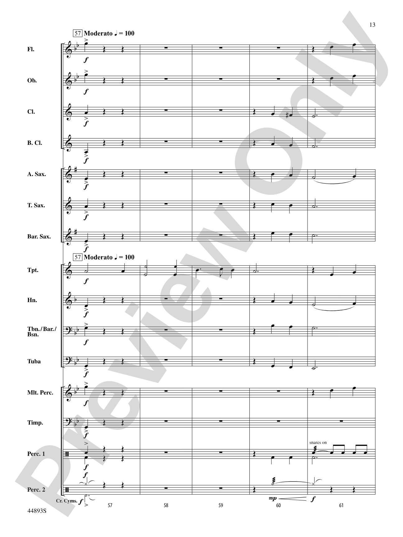 From the Yorkshire Coast: Concert Band Conductor Score & Parts