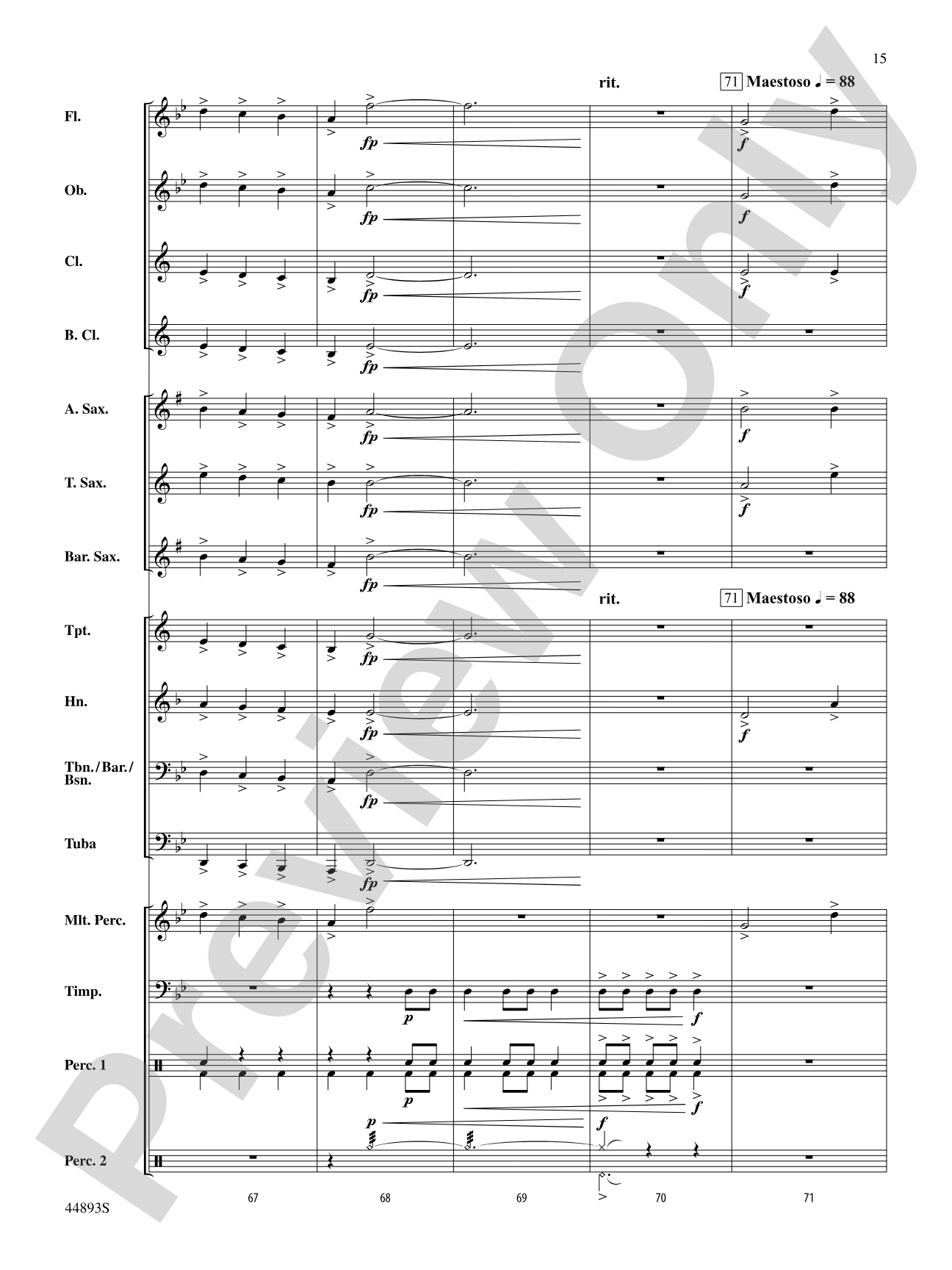 From the Yorkshire Coast: Concert Band Conductor Score & Parts