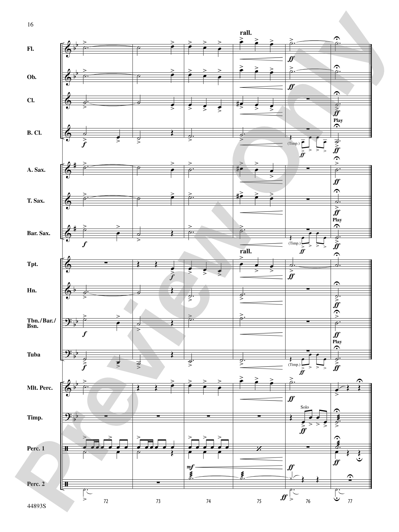 From the Yorkshire Coast: Concert Band Conductor Score & Parts