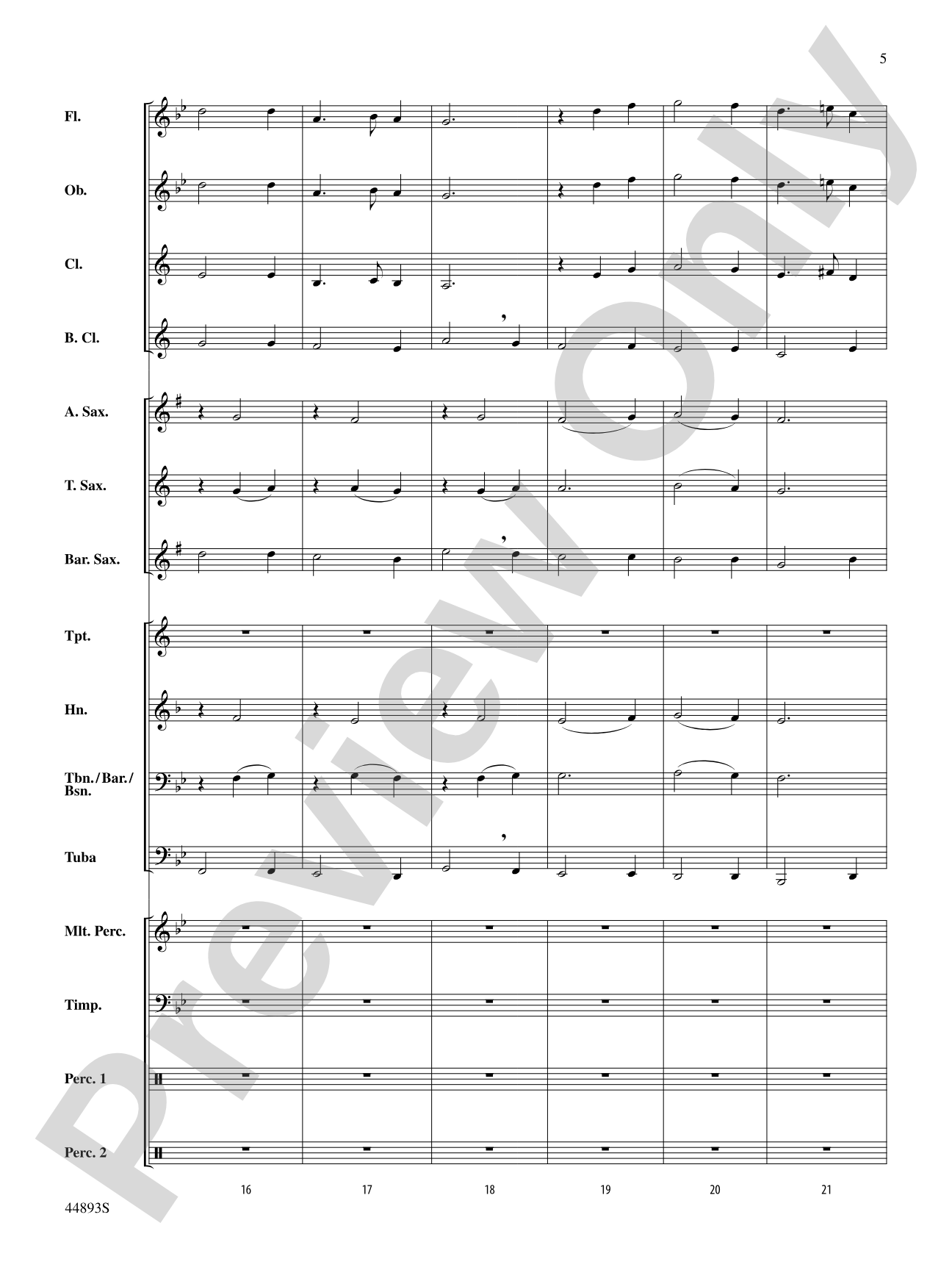 From the Yorkshire Coast: Concert Band Conductor Score & Parts