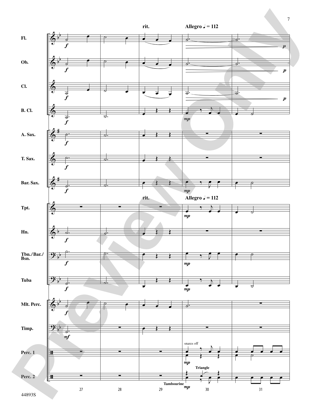 From the Yorkshire Coast: Concert Band Conductor Score & Parts