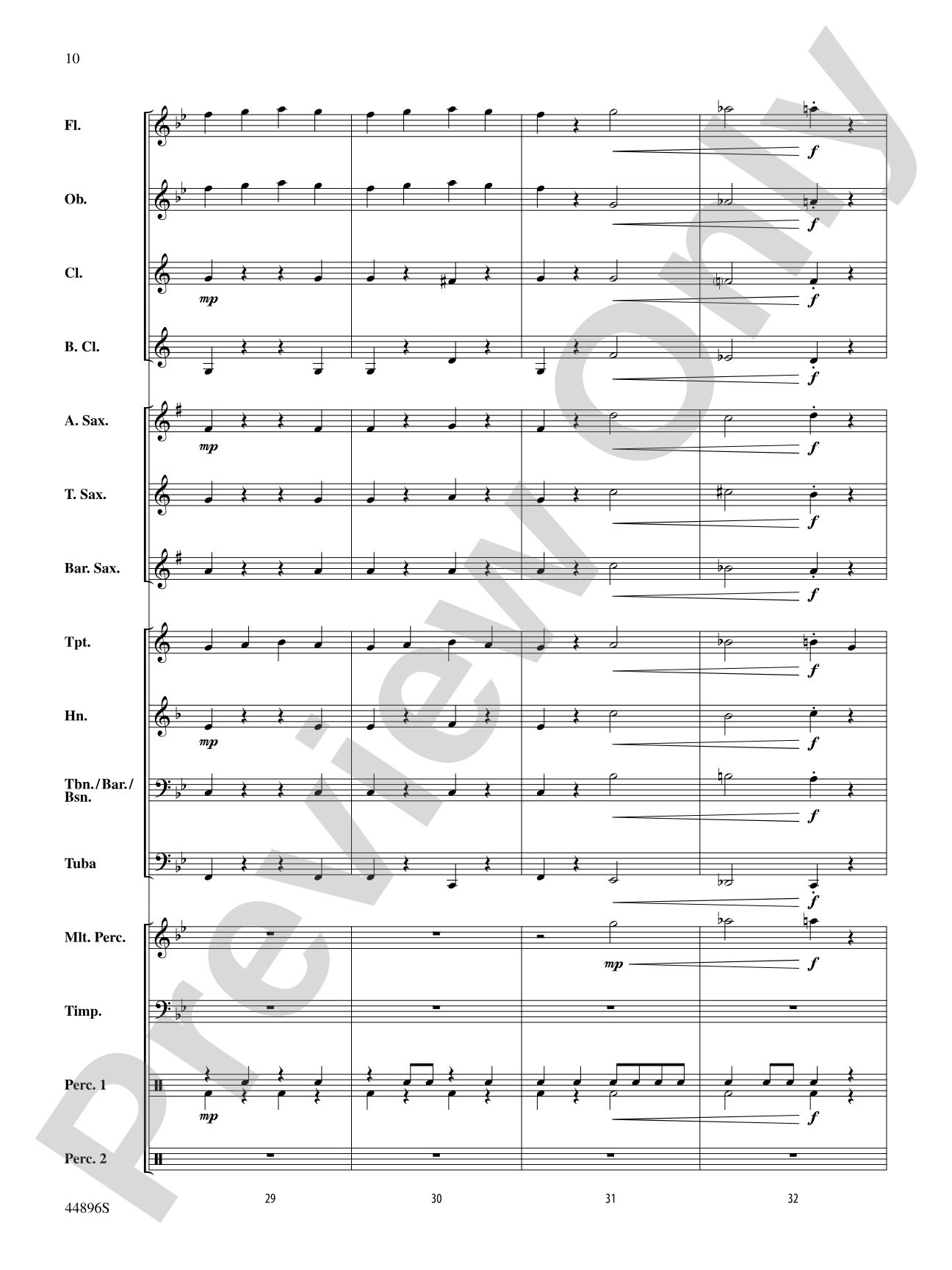 Promenade: Concert Band Conductor Score & Parts