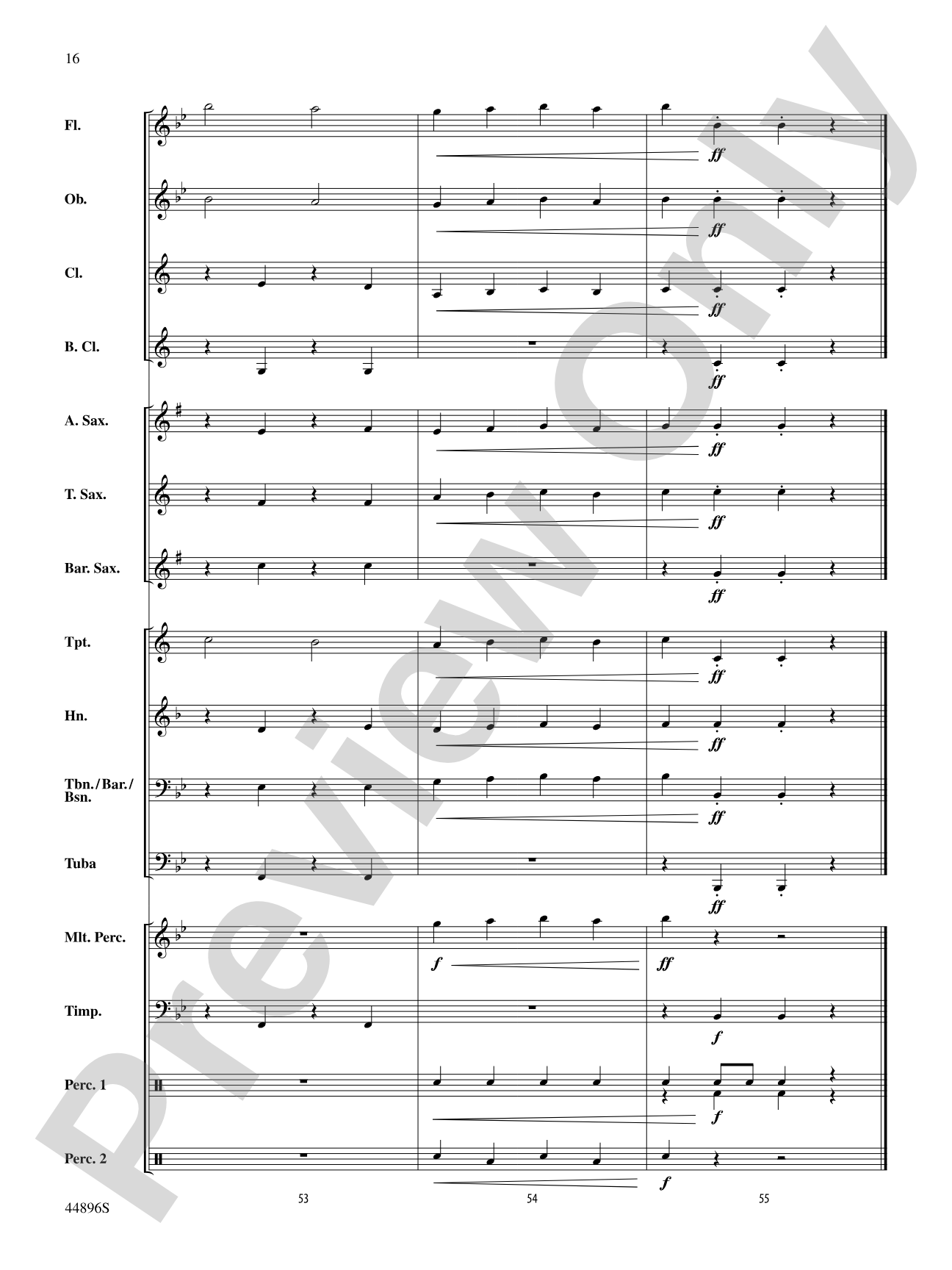 Promenade: Concert Band Conductor Score & Parts