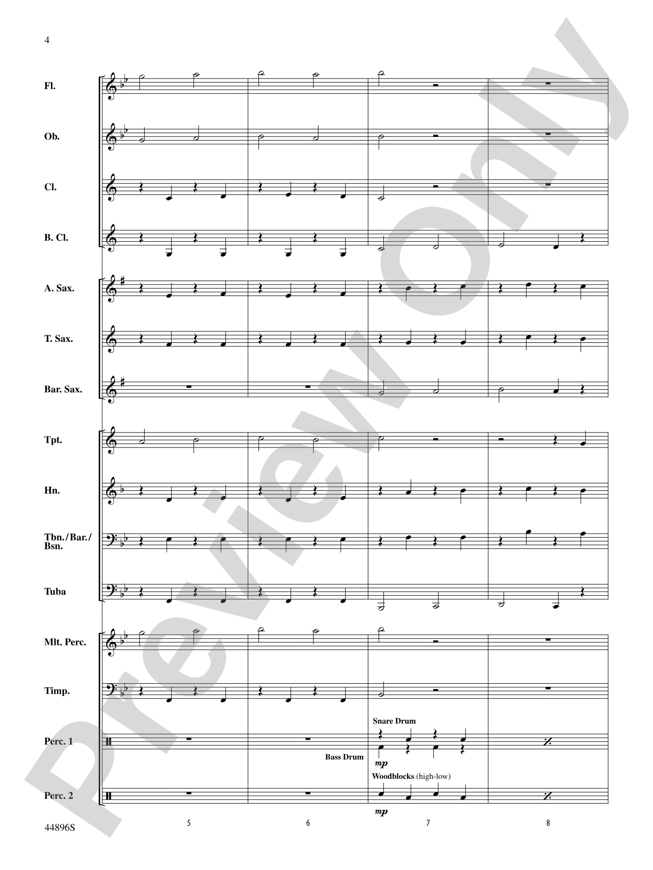 Promenade: Concert Band Conductor Score & Parts