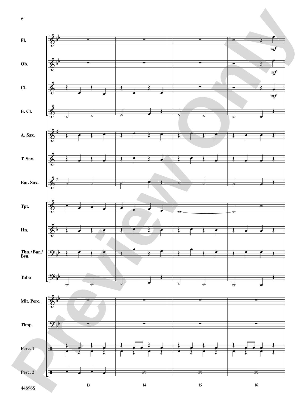 Promenade: Concert Band Conductor Score & Parts