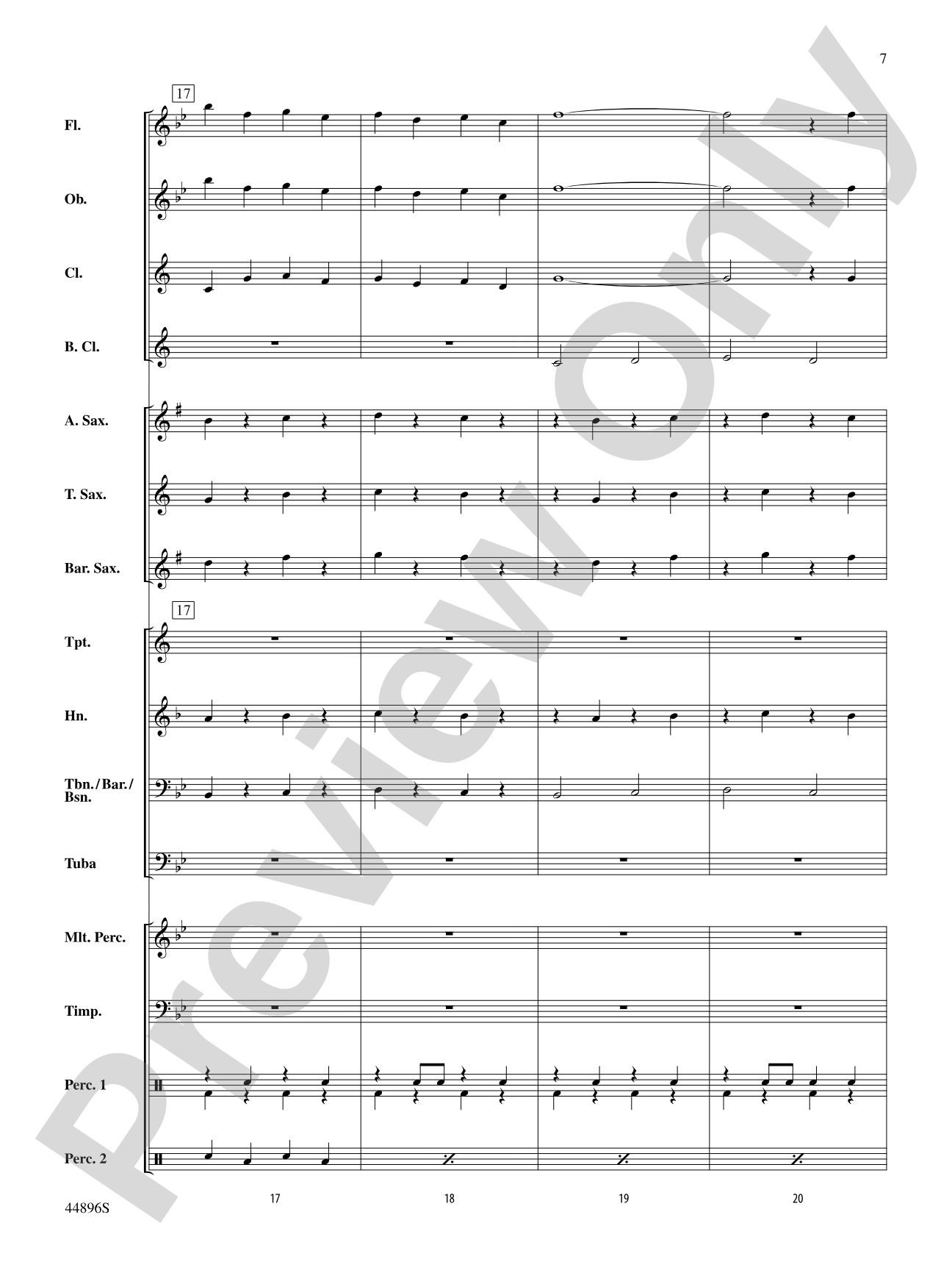Promenade: Concert Band Conductor Score & Parts