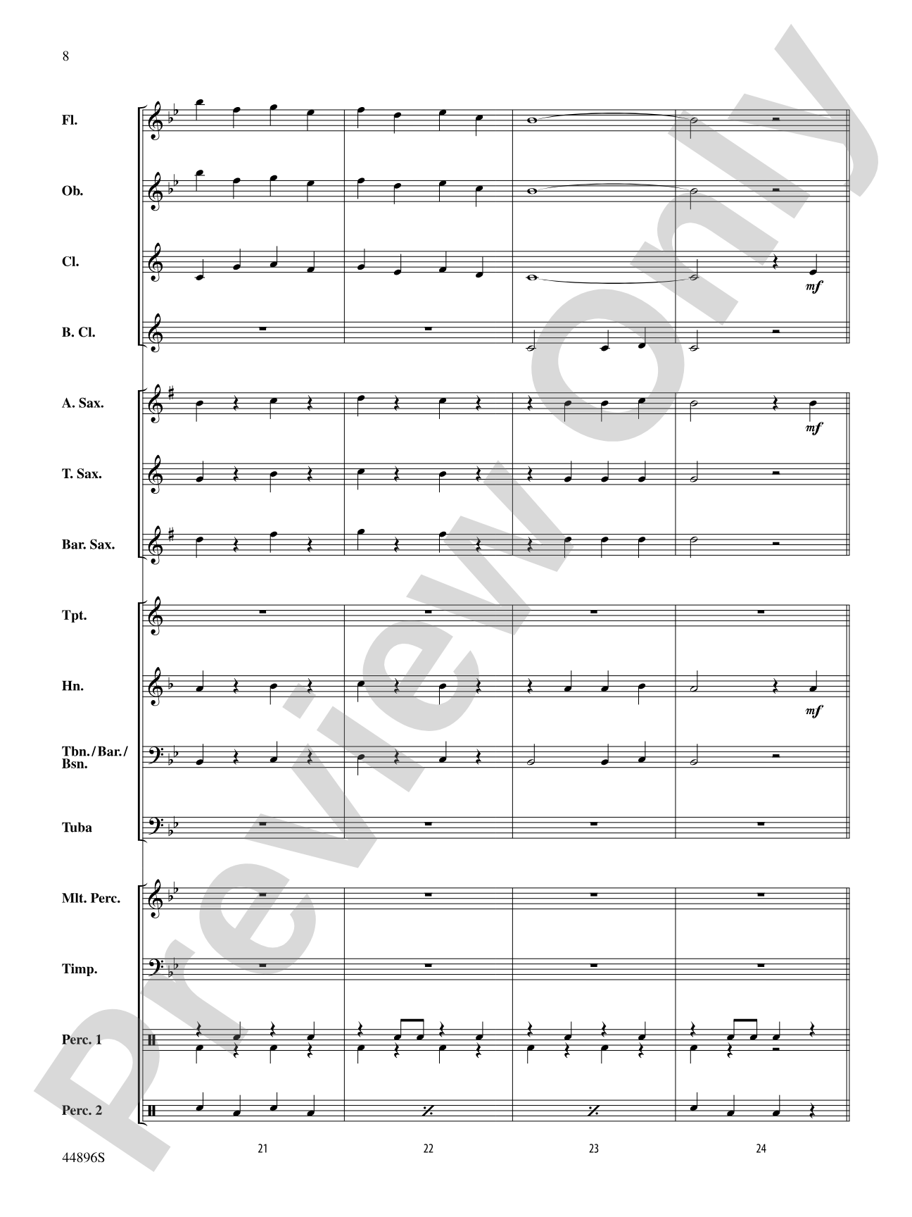 Promenade: Concert Band Conductor Score & Parts