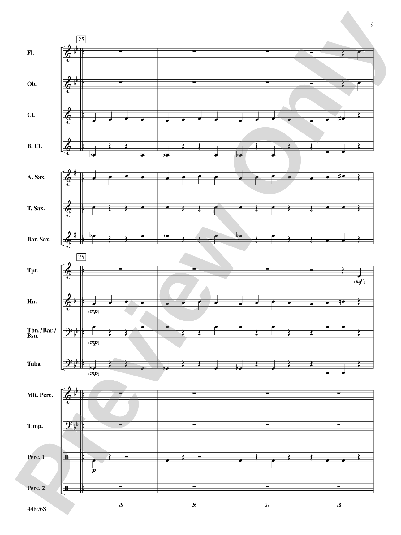 Promenade: Concert Band Conductor Score & Parts