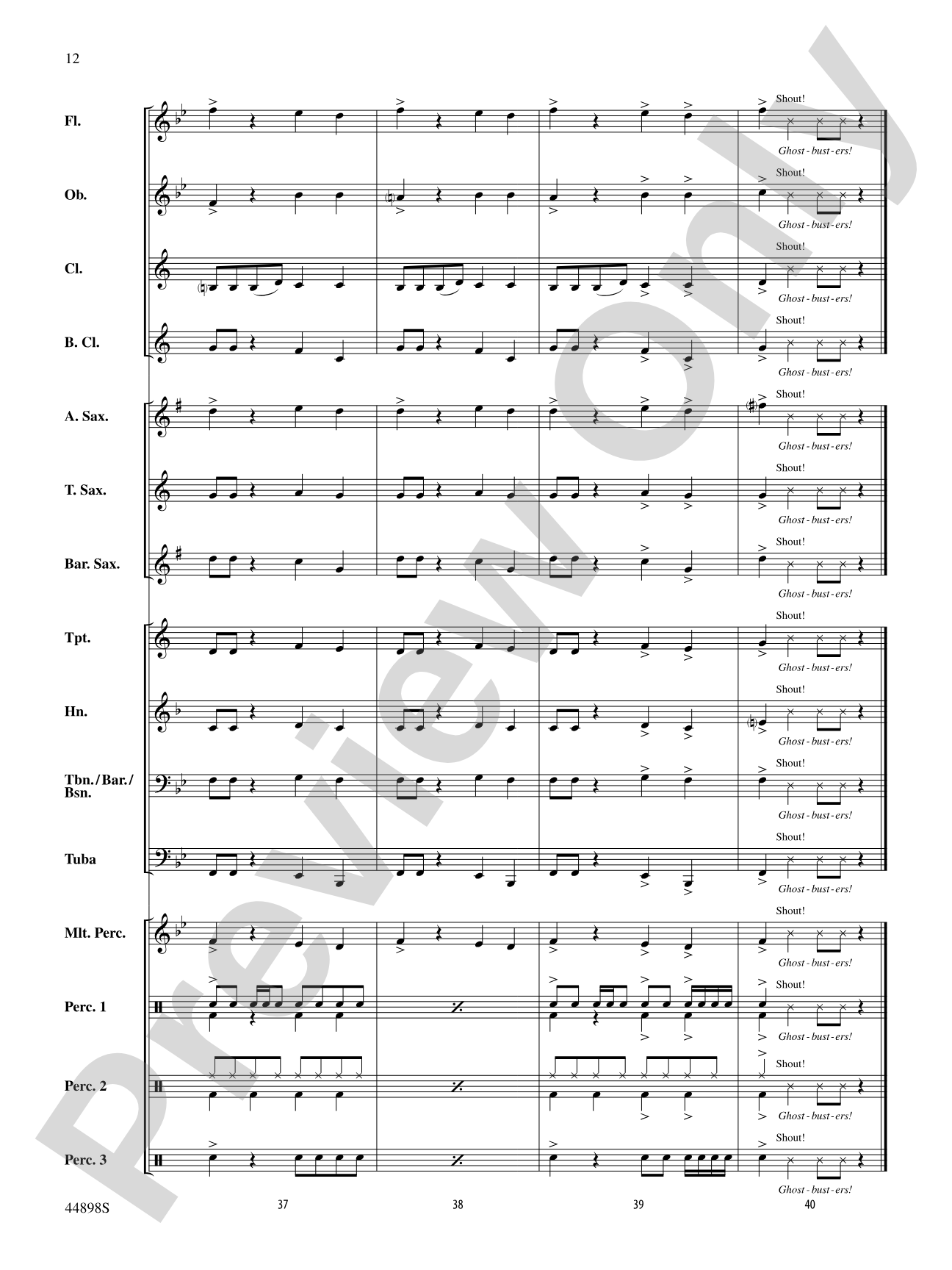 Ghostbusters (from Ghostbusters): Score