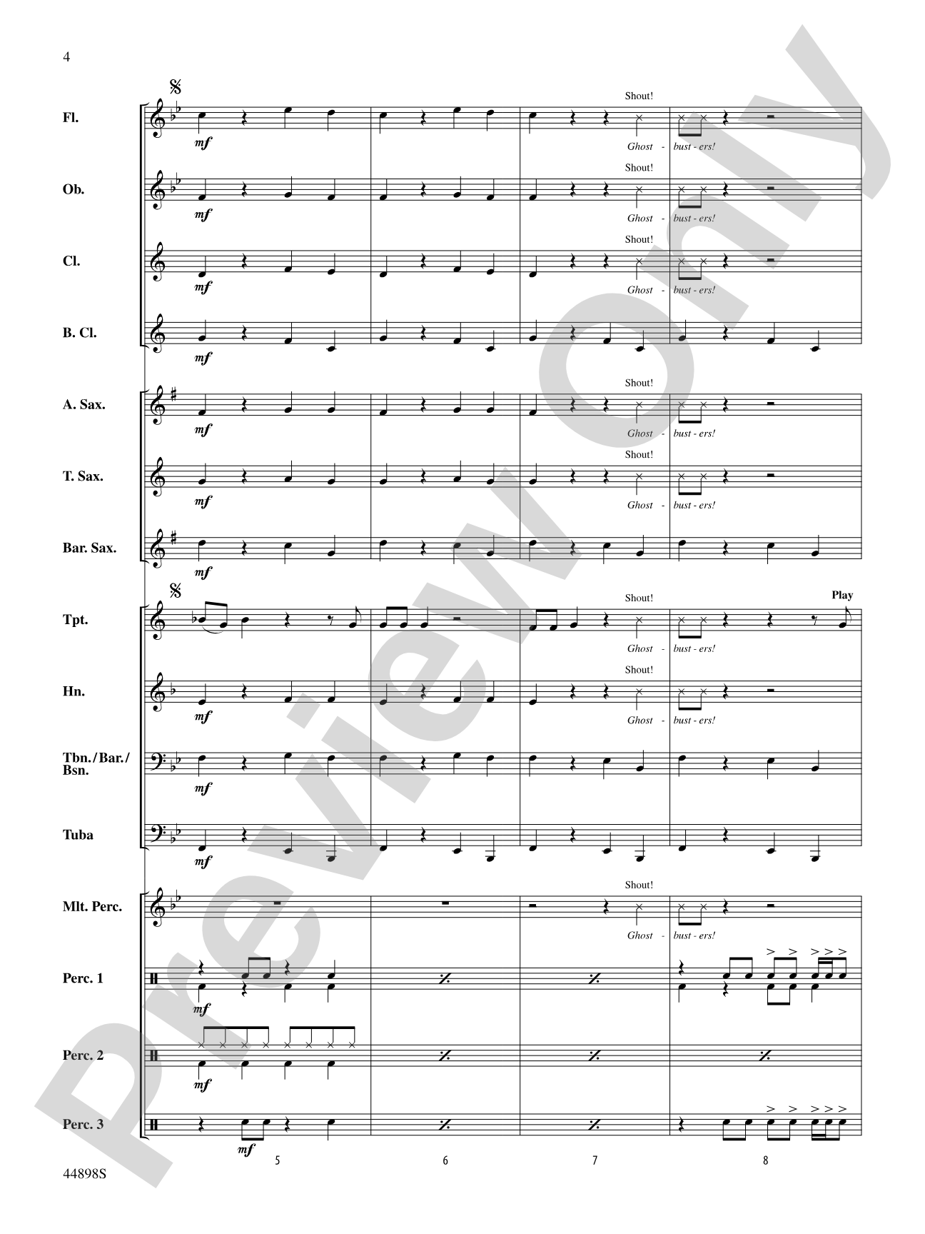 Ghostbusters (from Ghostbusters): Score