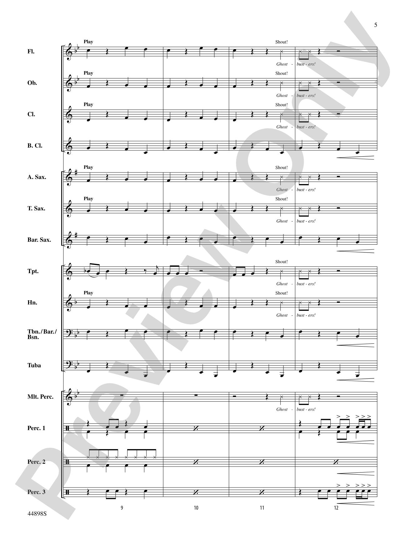 Ghostbusters (from Ghostbusters): Score