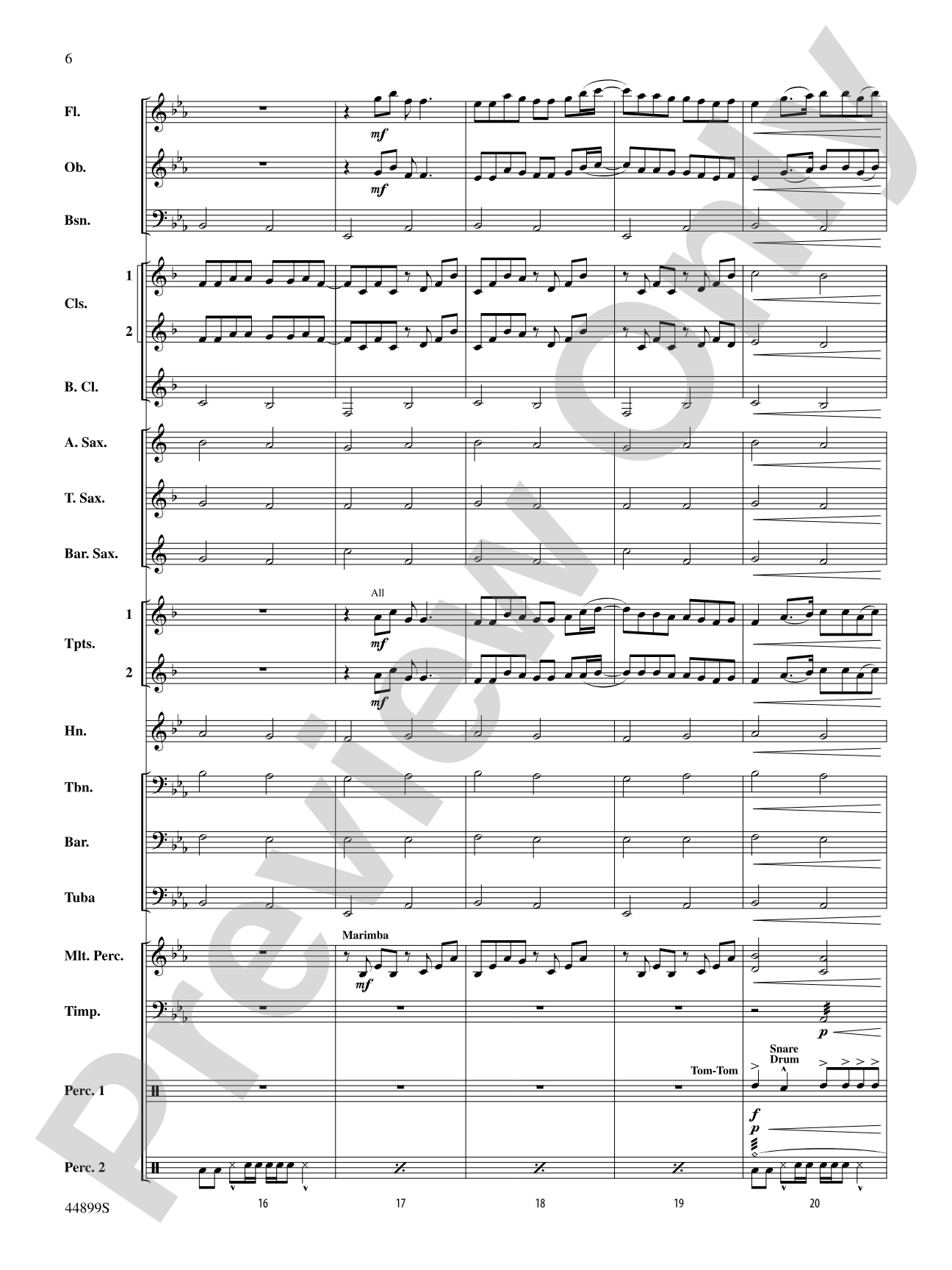Cheerleader: Concert Band Conductor Score & Parts