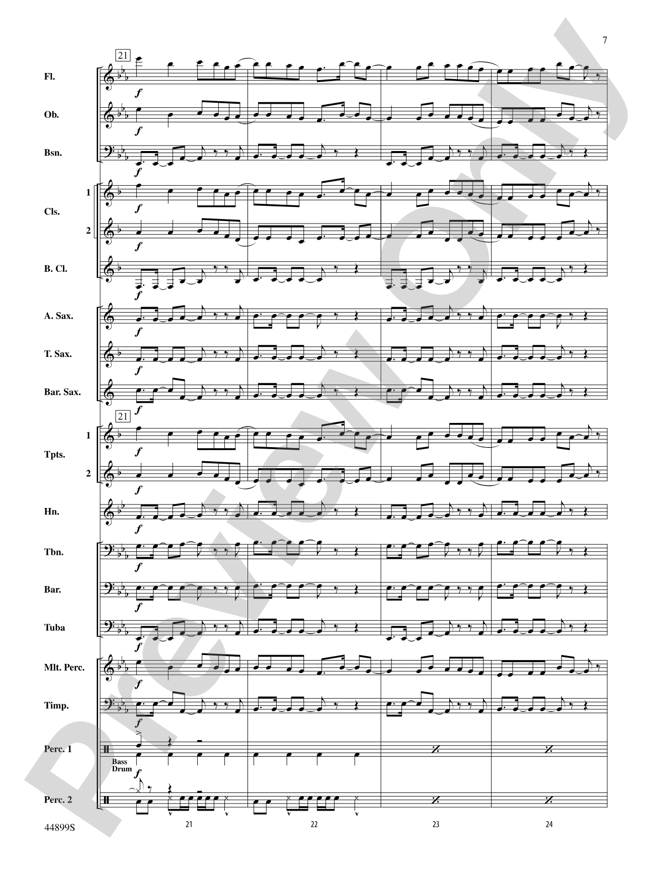Cheerleader: Concert Band Conductor Score & Parts