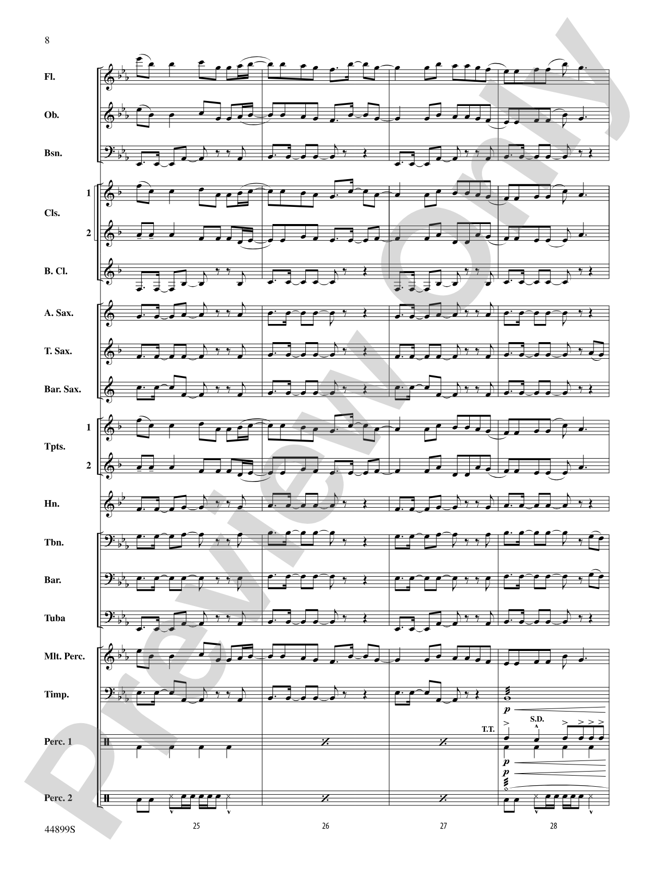 Cheerleader: Concert Band Conductor Score & Parts
