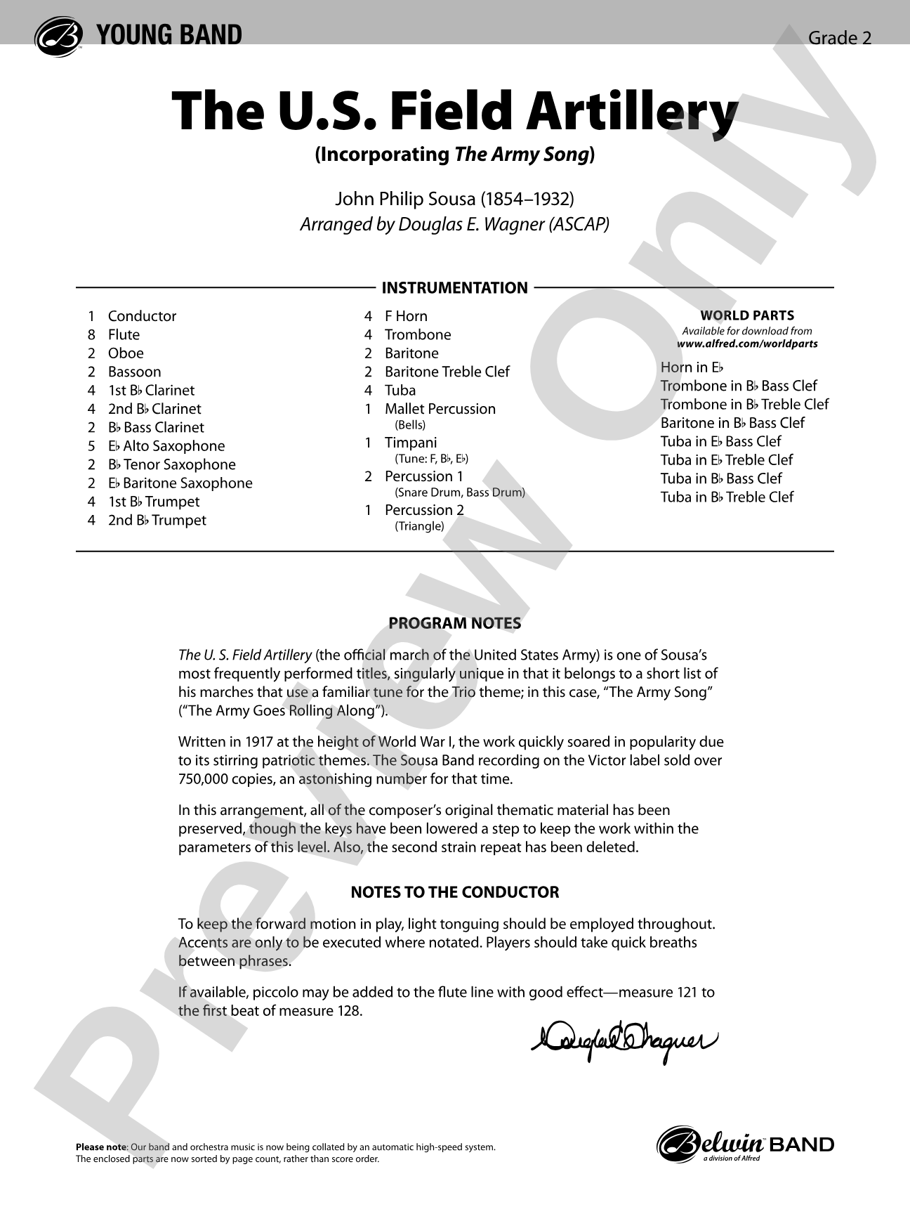 The U.S. Field Artillery: Score