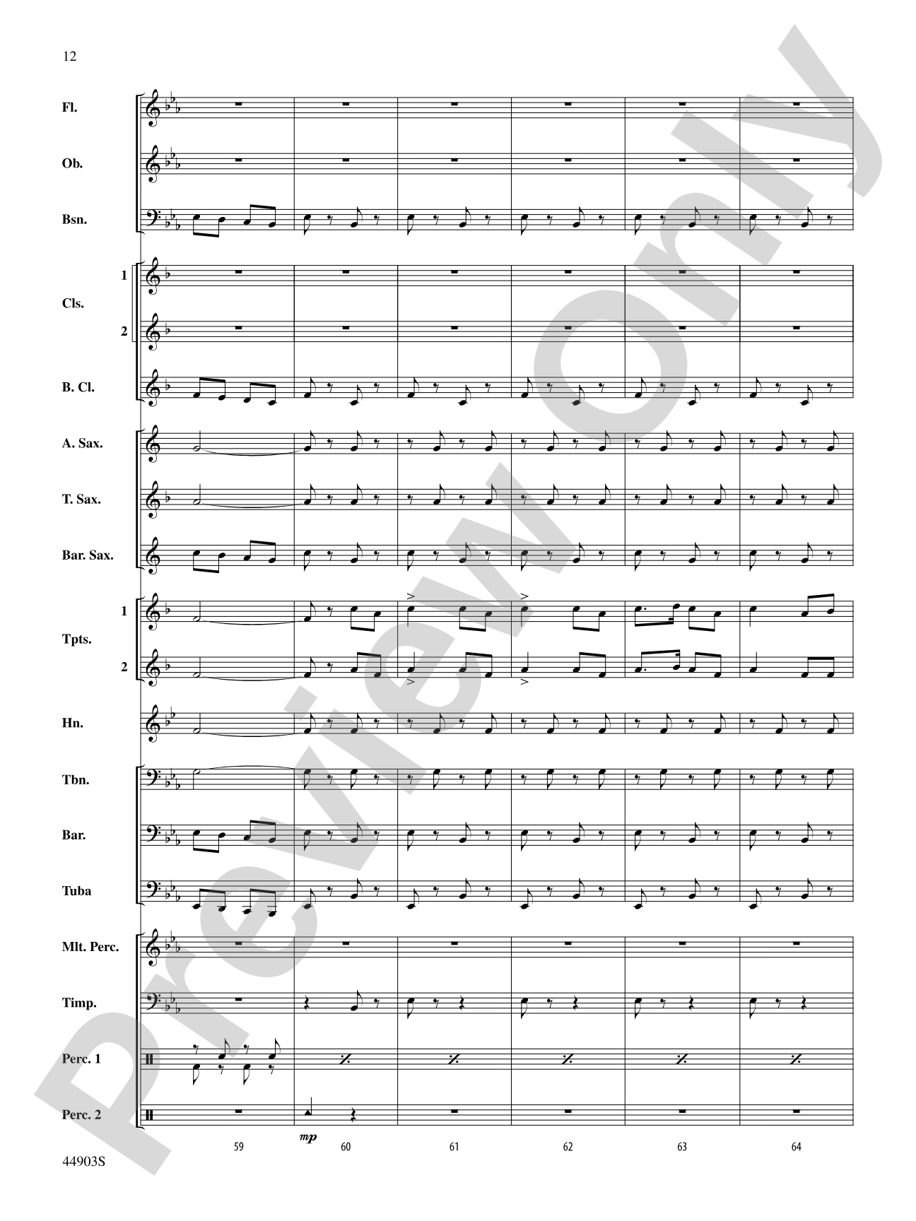 The U.S. Field Artillery: Score