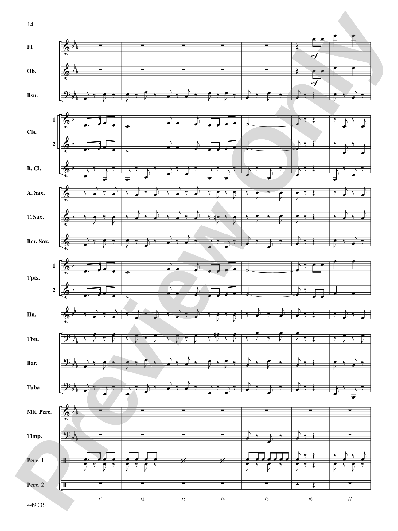 The U.S. Field Artillery: Score