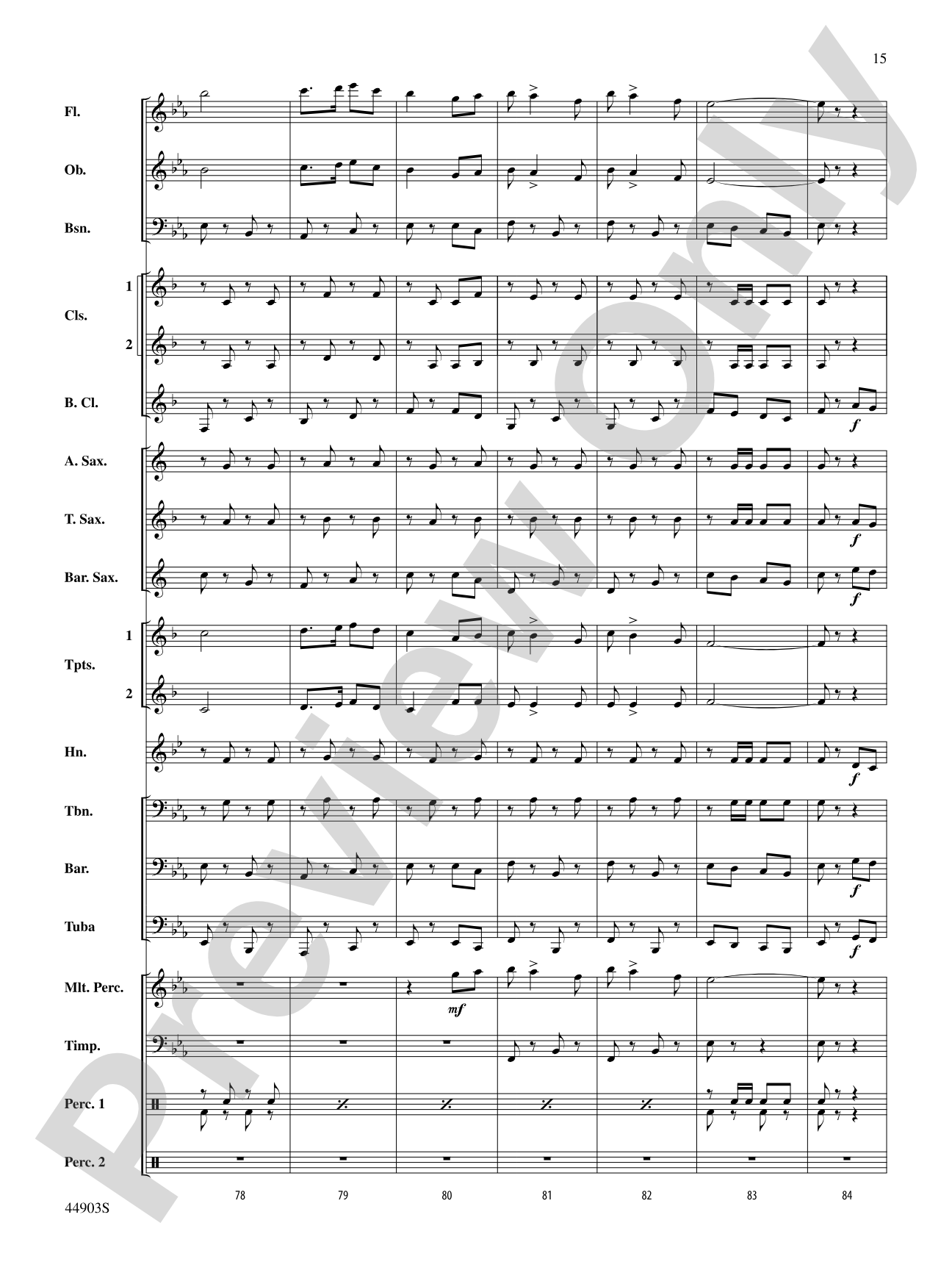 The U.S. Field Artillery: Score