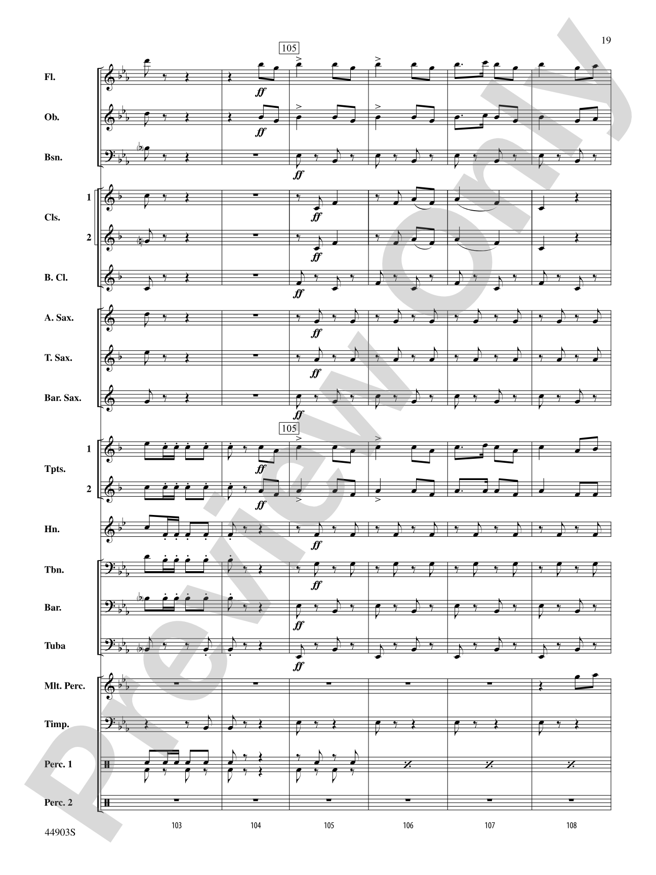The U.S. Field Artillery: Score