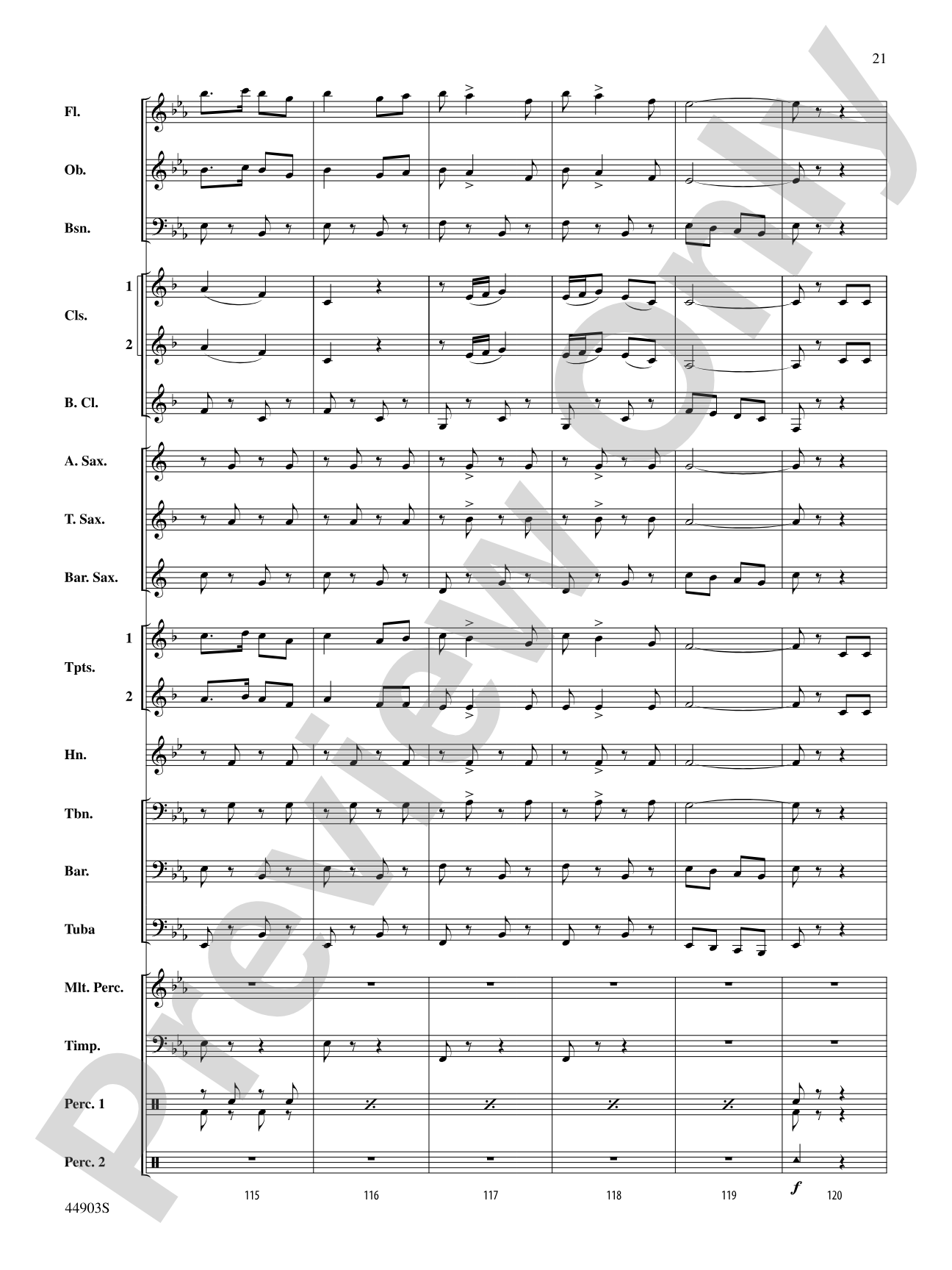 The U.S. Field Artillery: Score