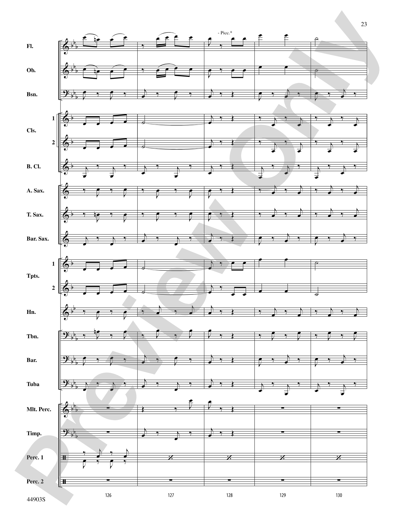 The U.S. Field Artillery: Score