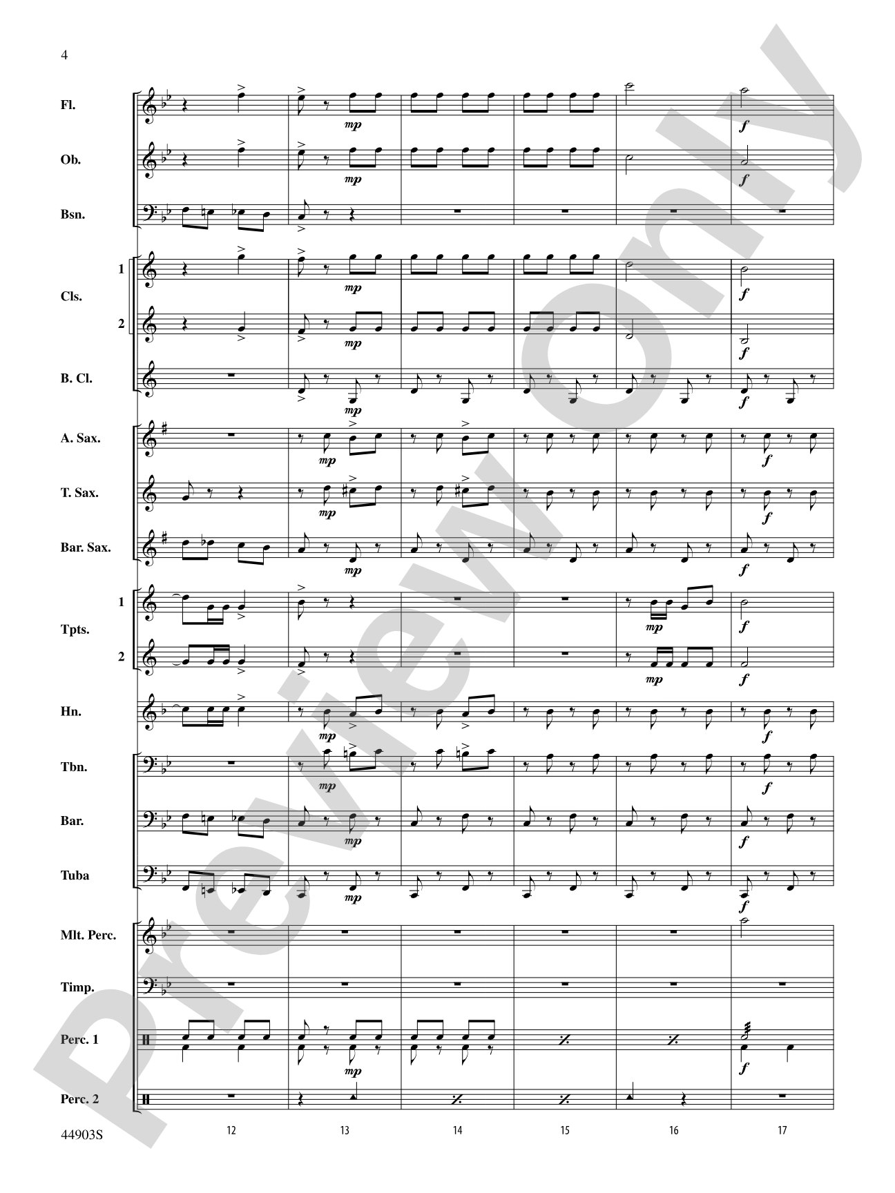 The U.S. Field Artillery: Score