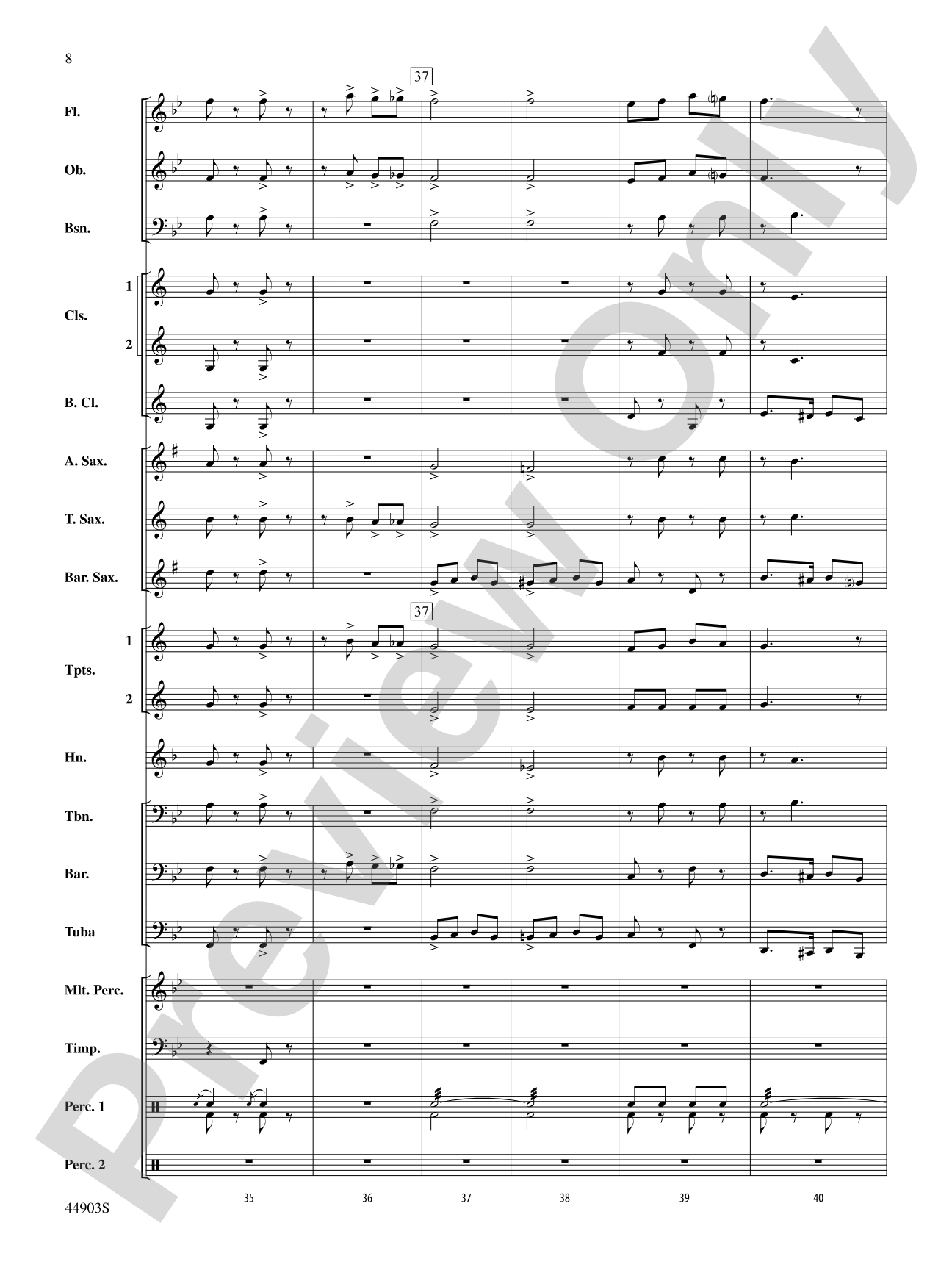 The U.S. Field Artillery: Score