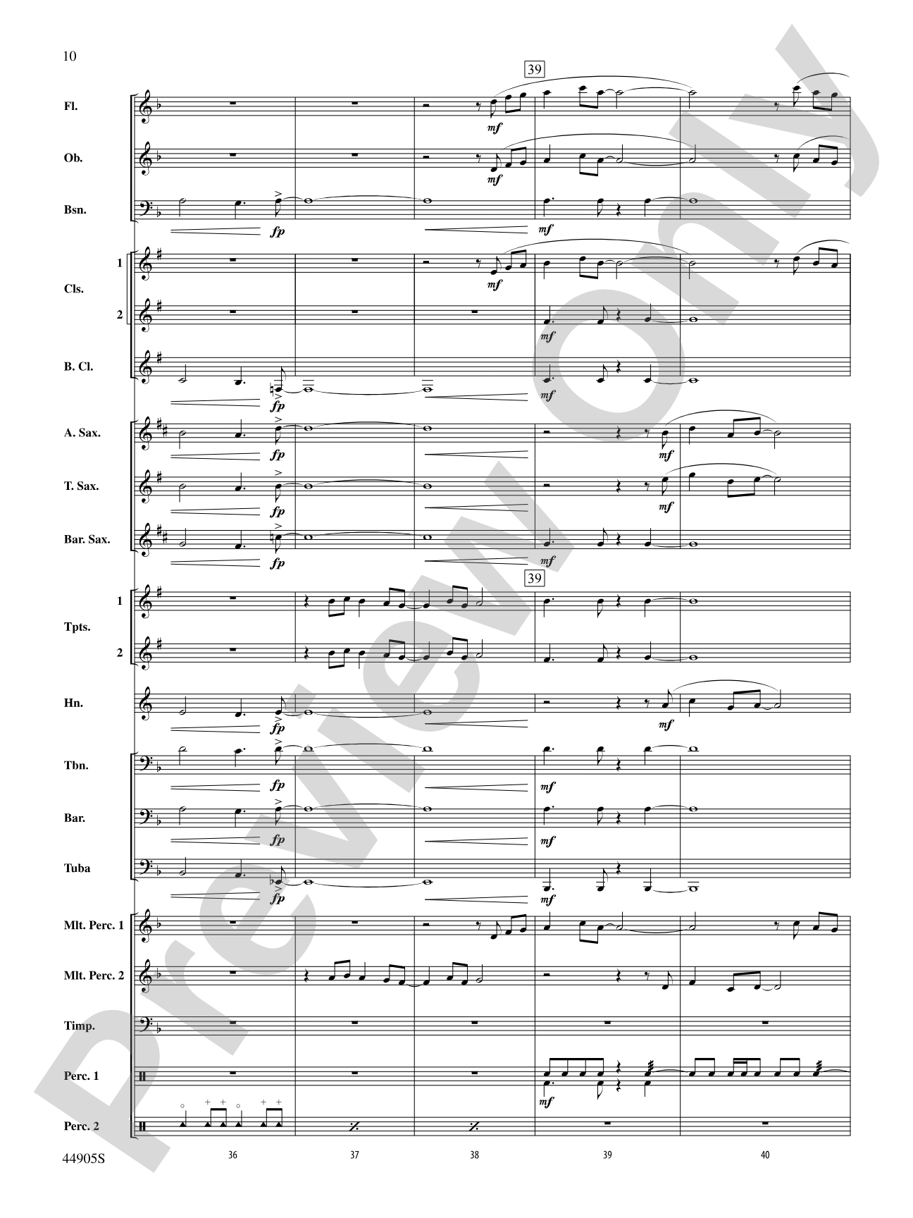 Allegory: Concert Band Conductor Score & Parts