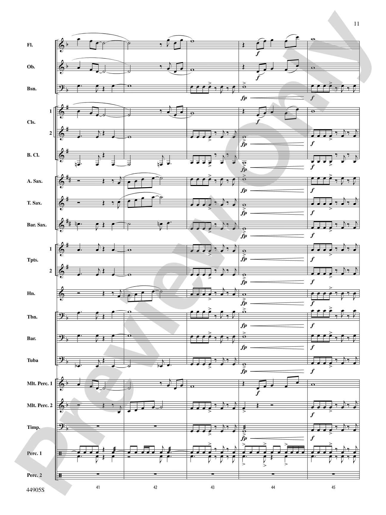 Allegory: Concert Band Conductor Score & Parts