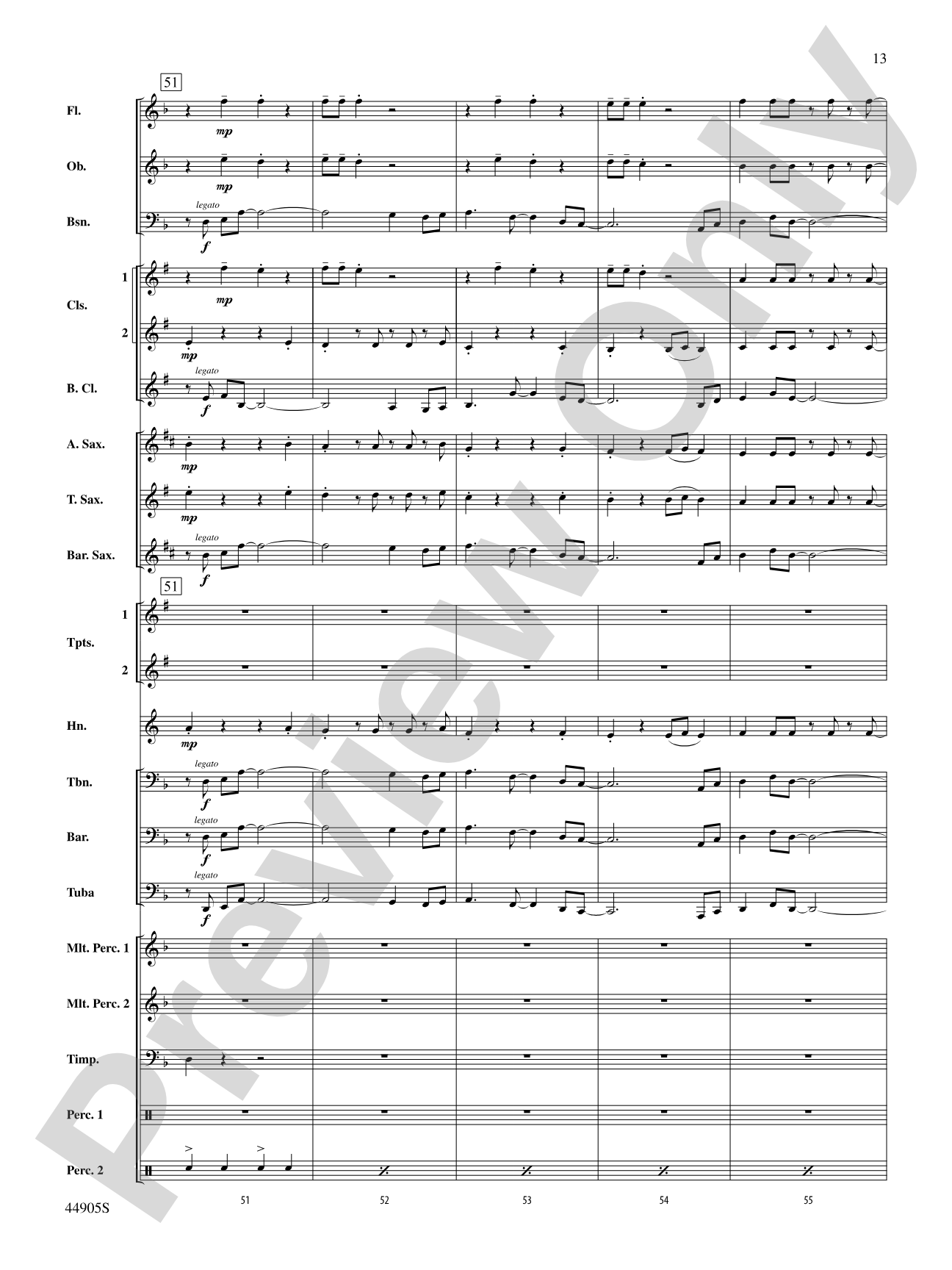 Allegory: Concert Band Conductor Score & Parts
